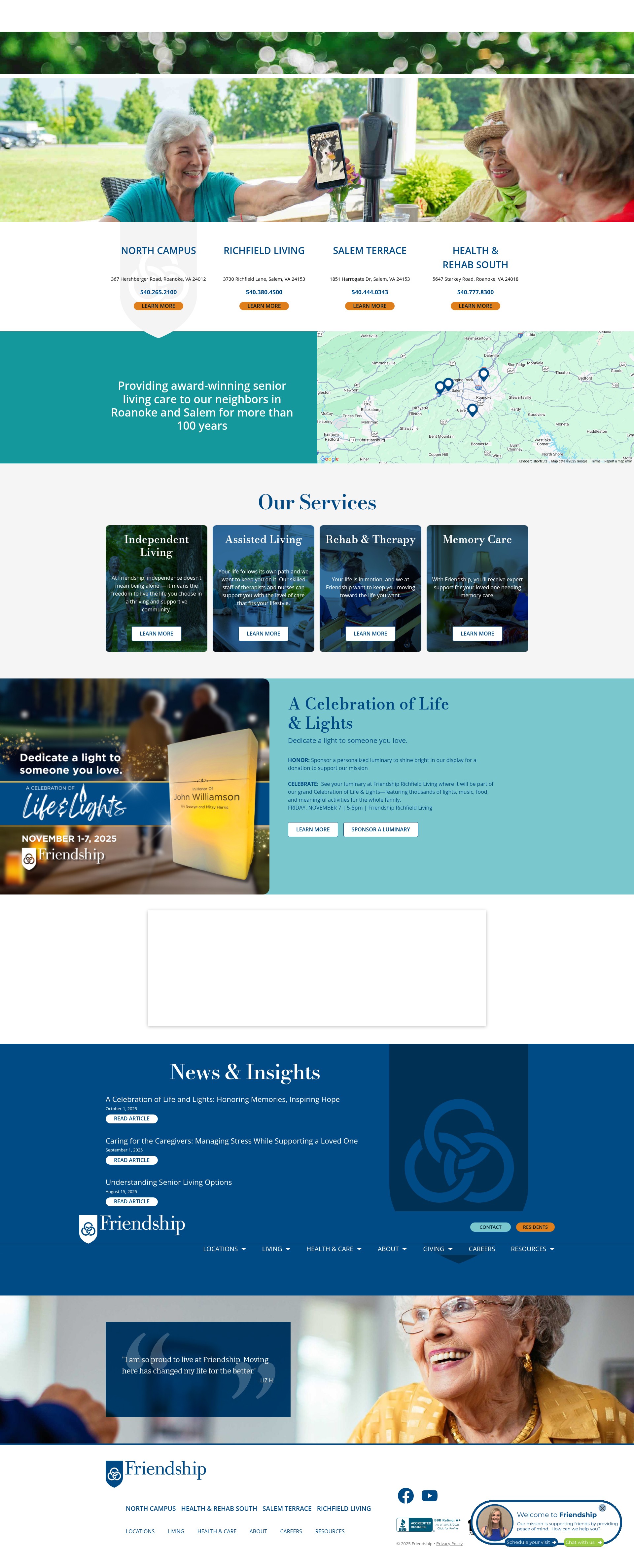 Screenshot of www.friendship.us
