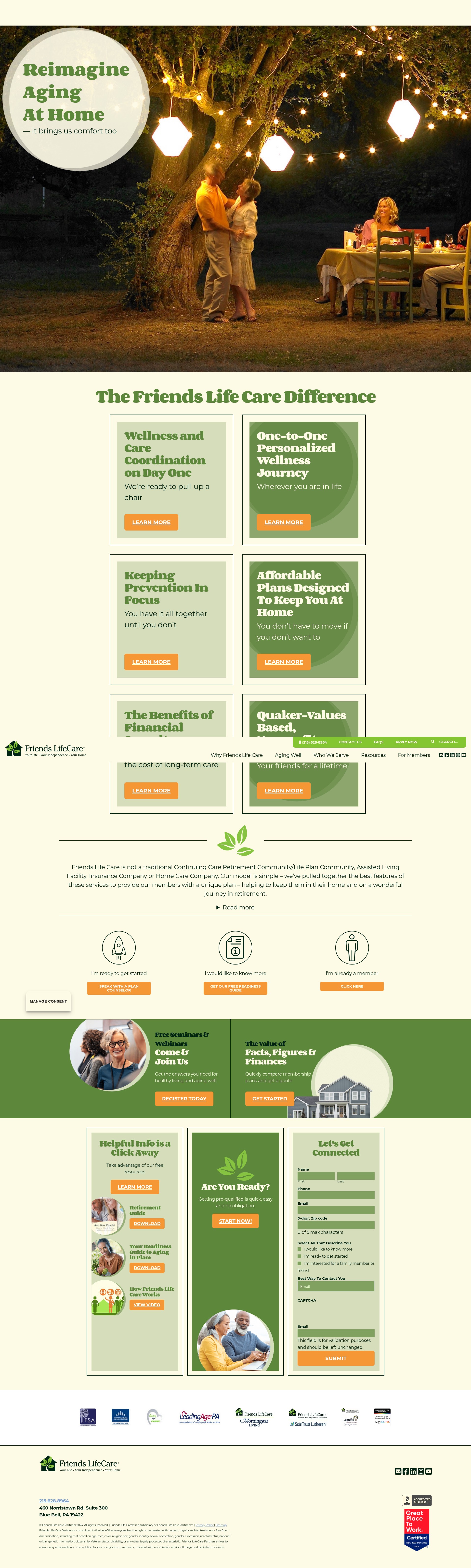 Screenshot of www.friendslifecare.org