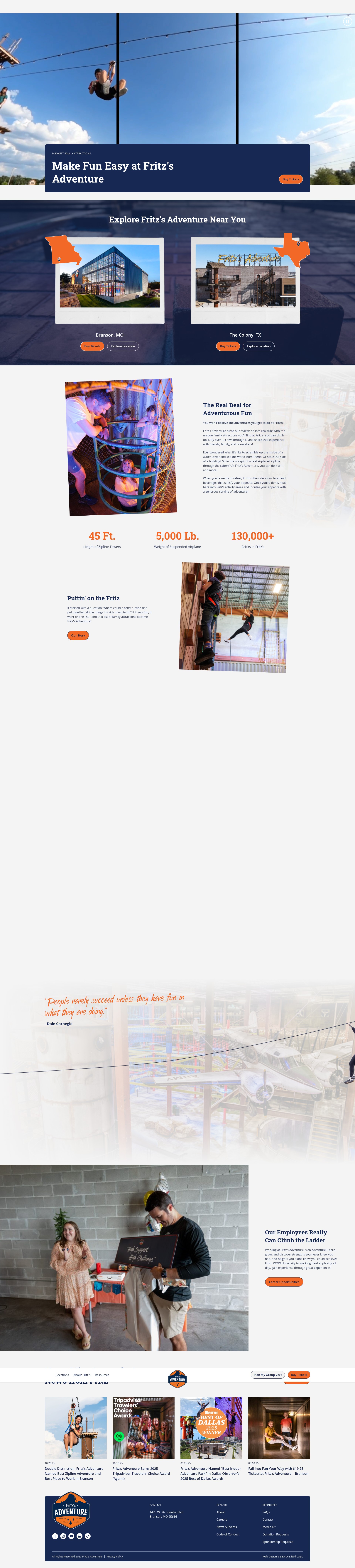 Screenshot of www.fritzsadventure.com