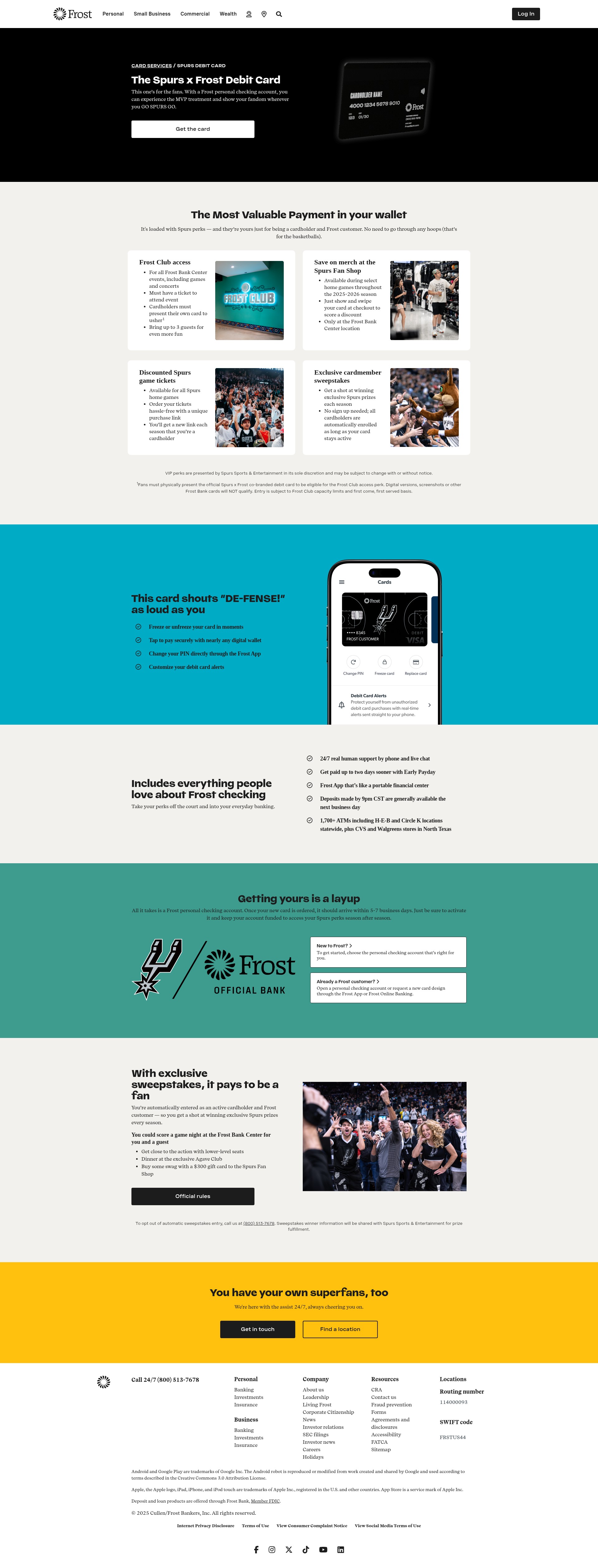 Screenshot of www.frostbank.com