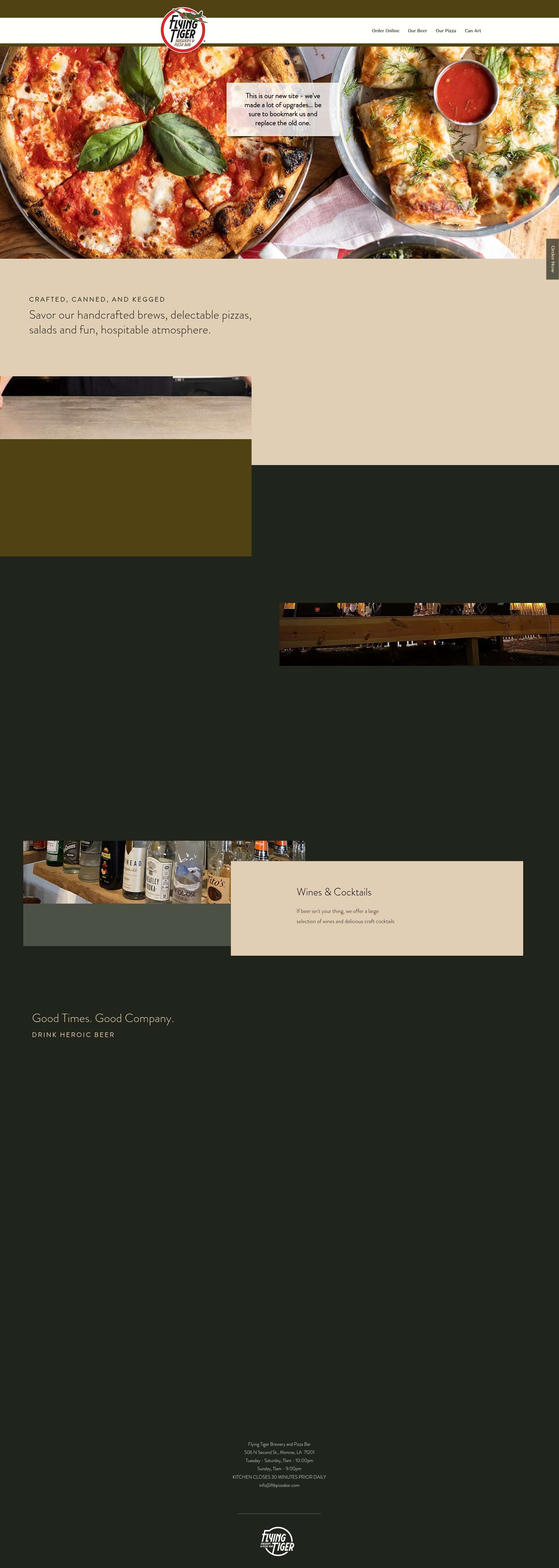 Screenshot of www.ftbpizzabar.com