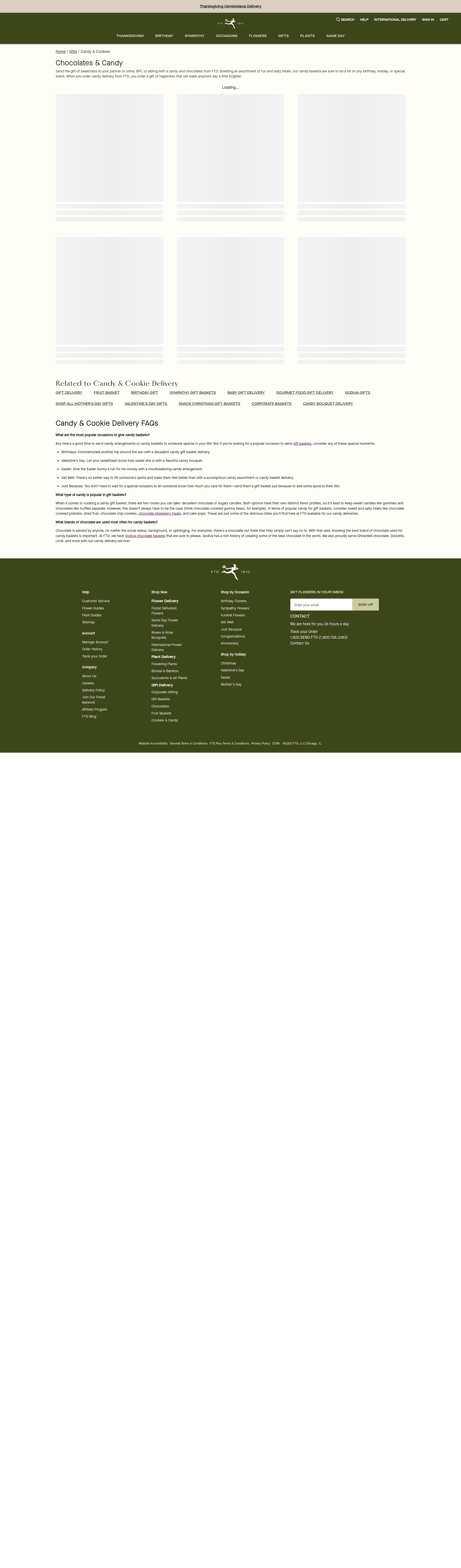 Screenshot of www.ftd.com