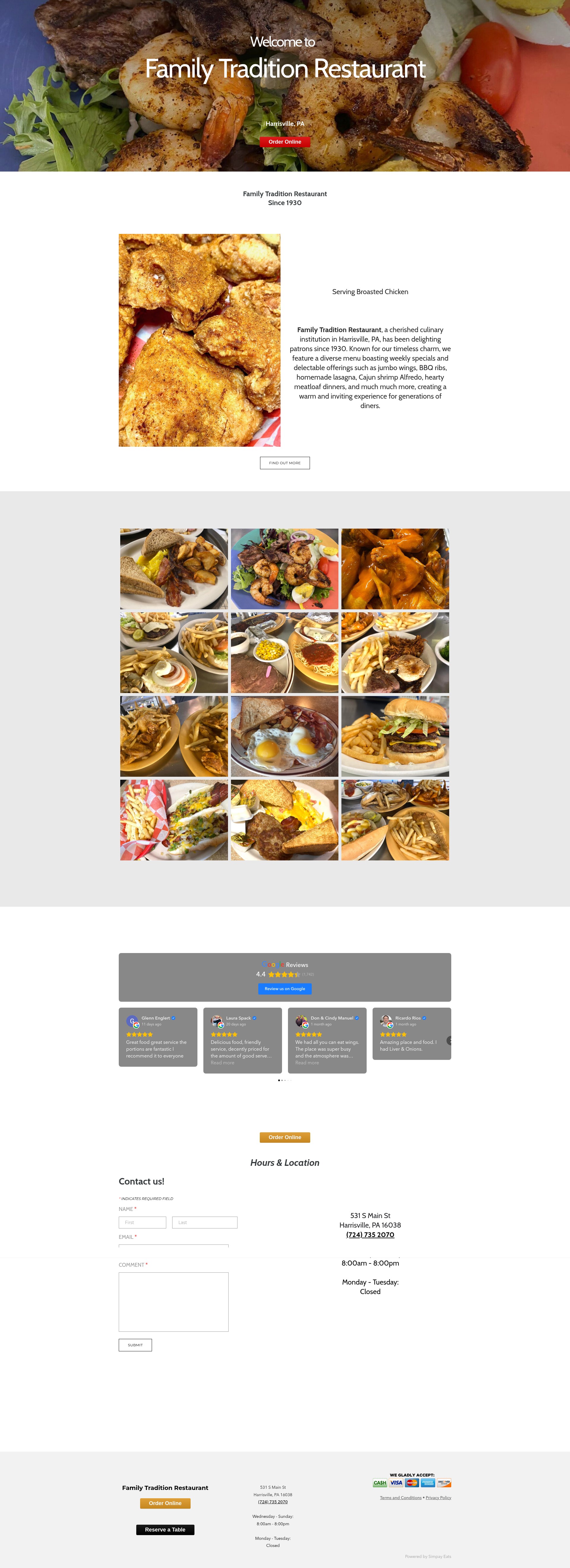 Screenshot of www.ftrharrisville.com