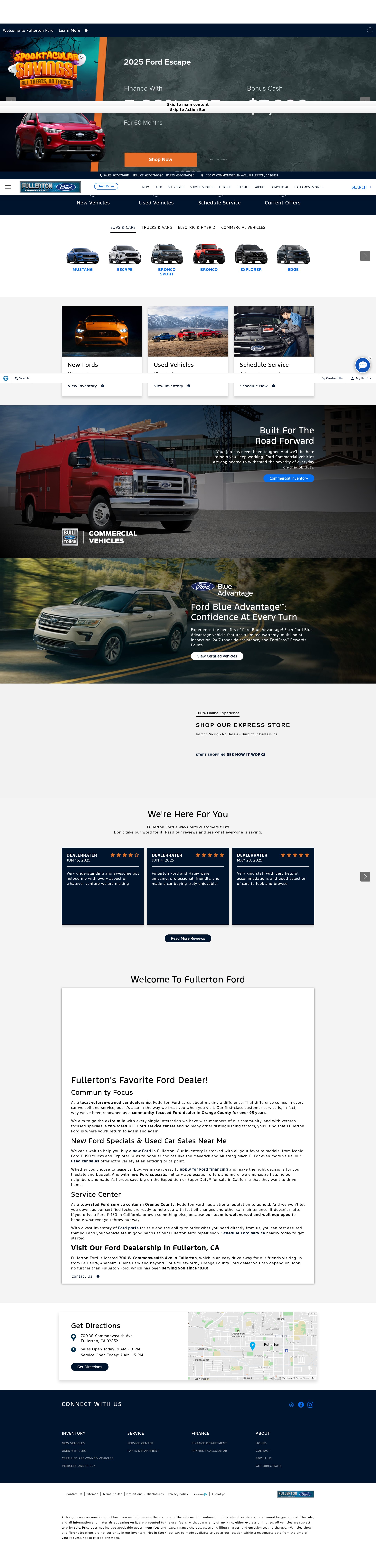 Screenshot of www.fullertonfordoc.com