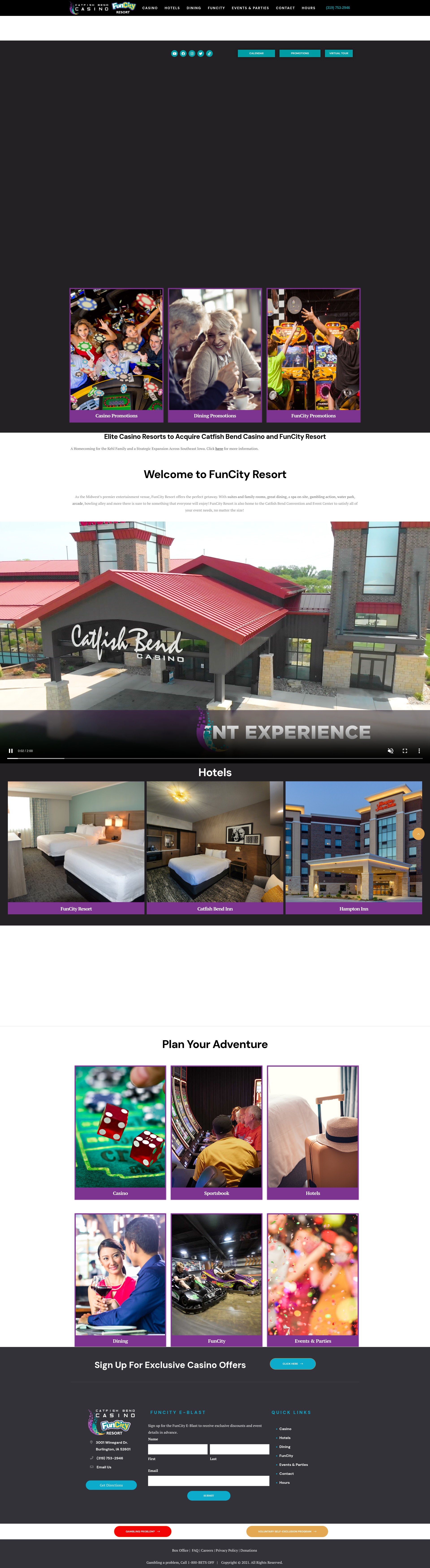 Screenshot of www.funcityresort.com