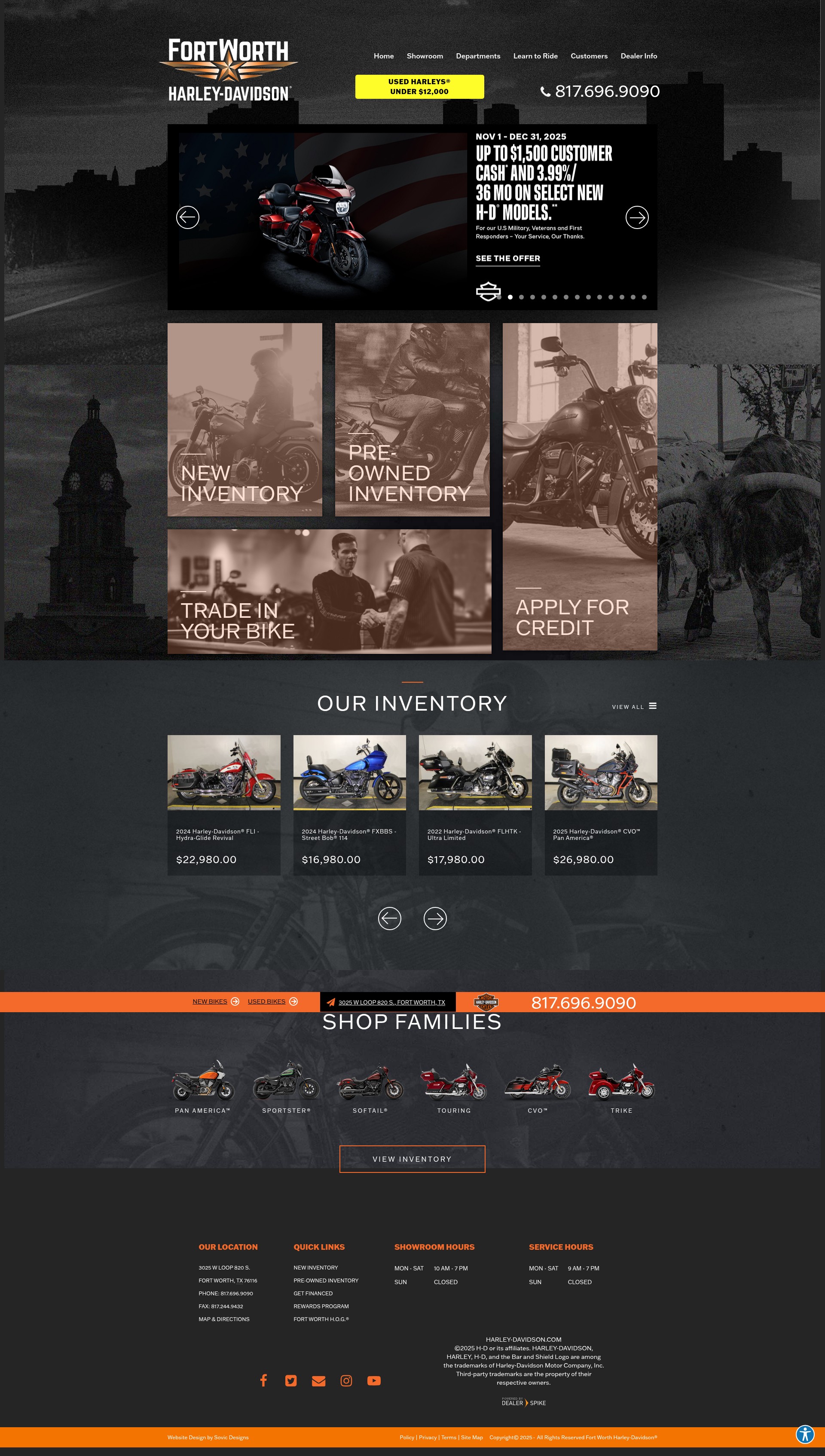 Screenshot of www.fwharley.com