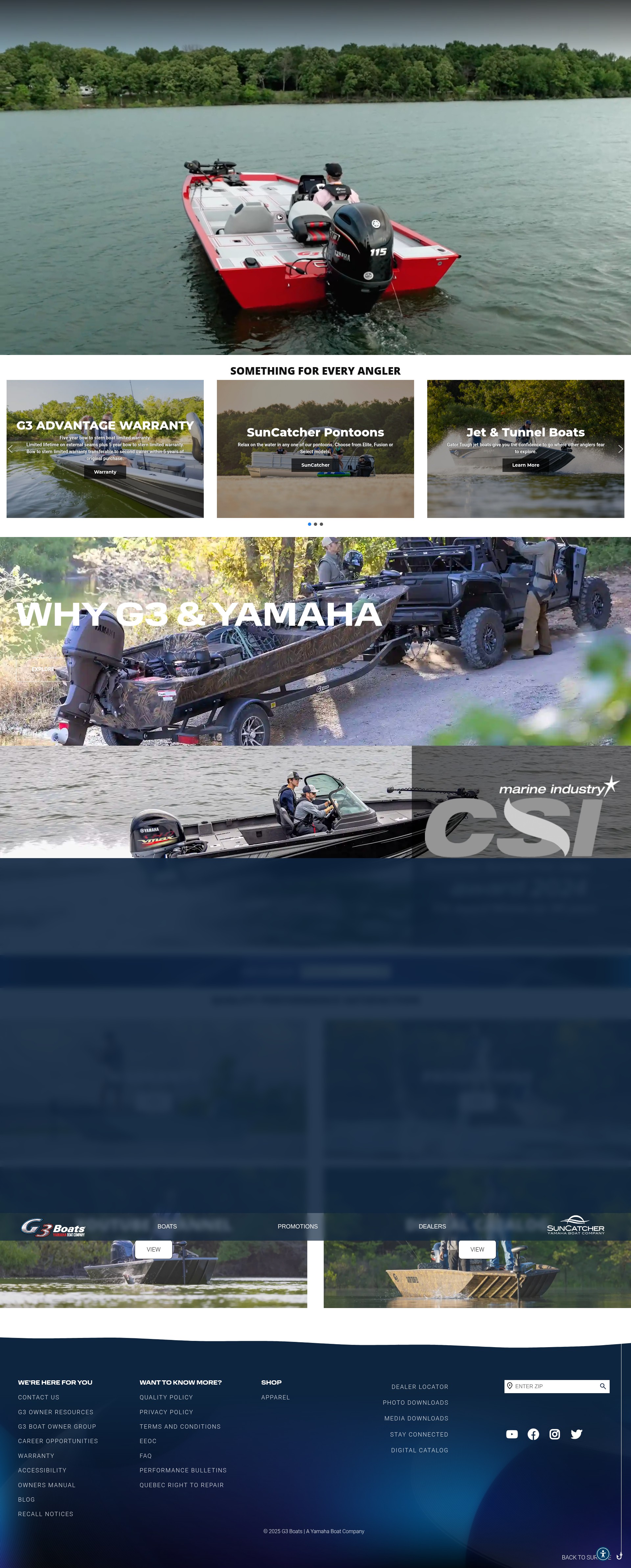 Screenshot of www.g3boats.com
