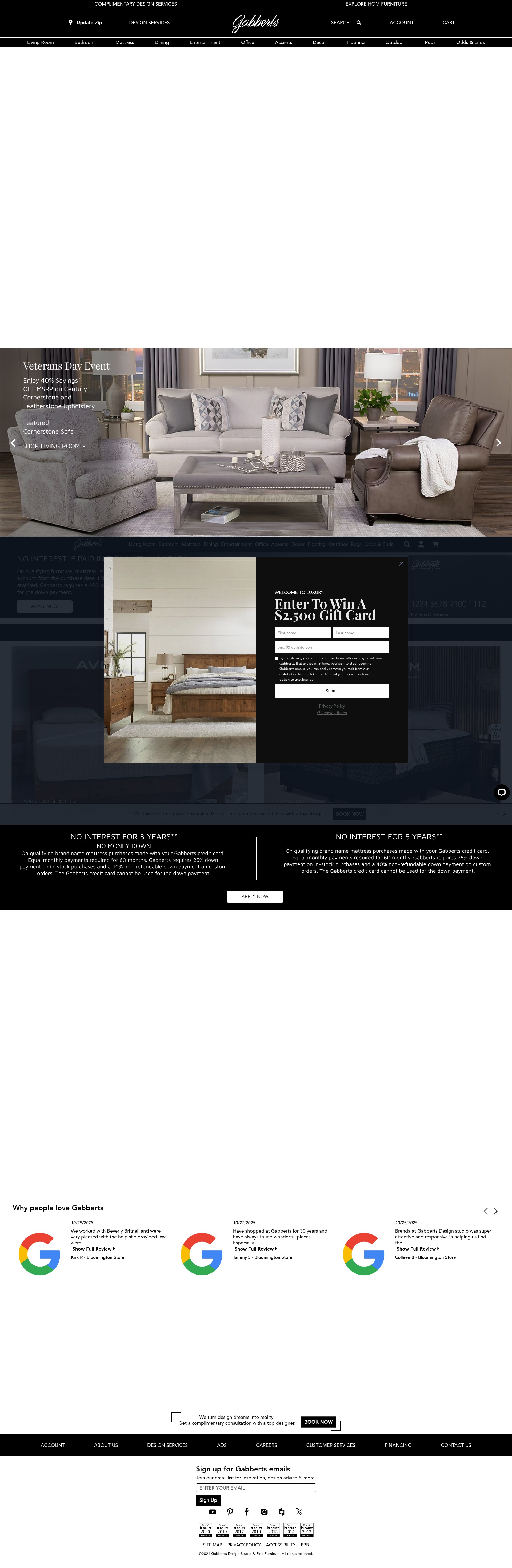 Screenshot of www.gabberts.com