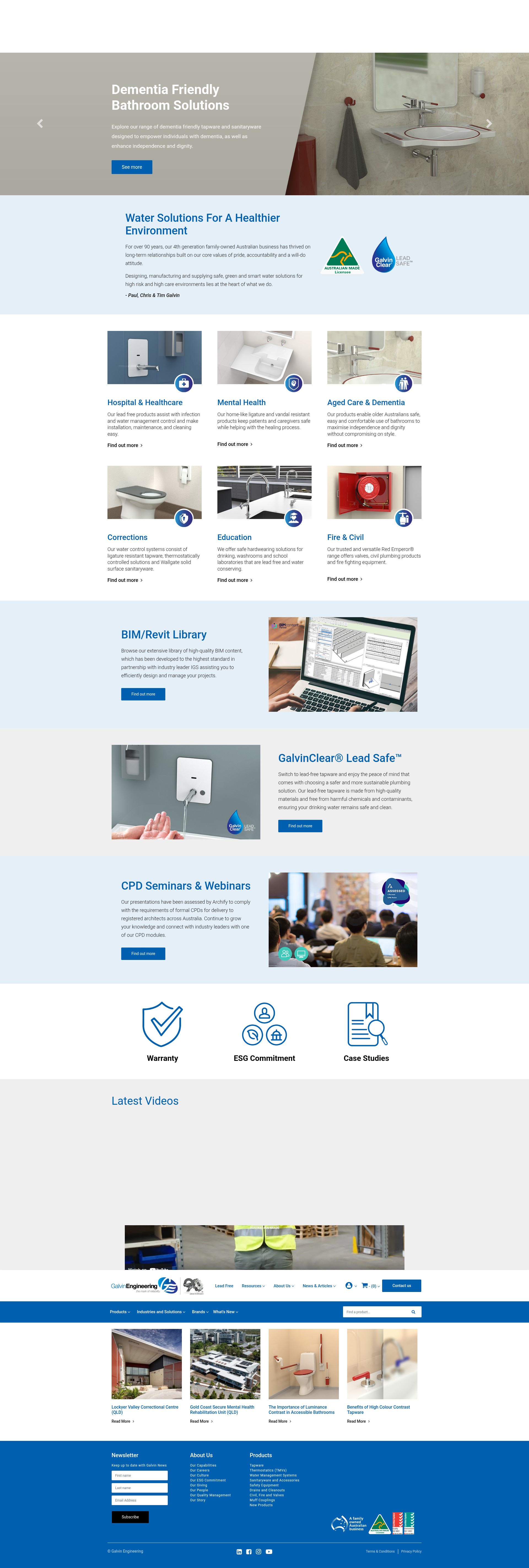 Screenshot of www.galvinengineering.com.au