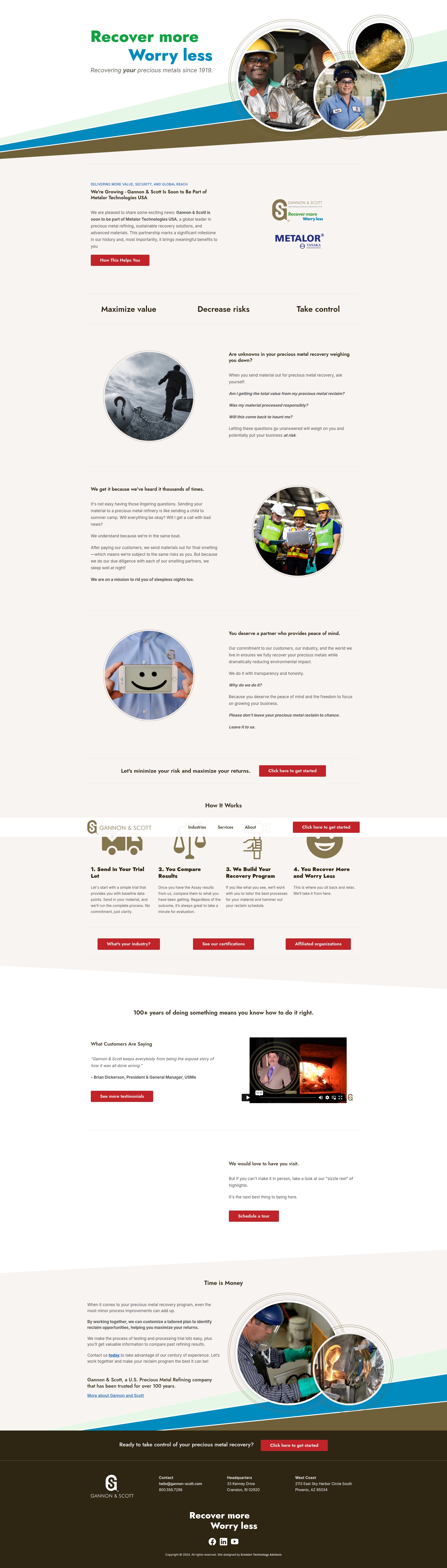 Screenshot of www.gannon-scott.com