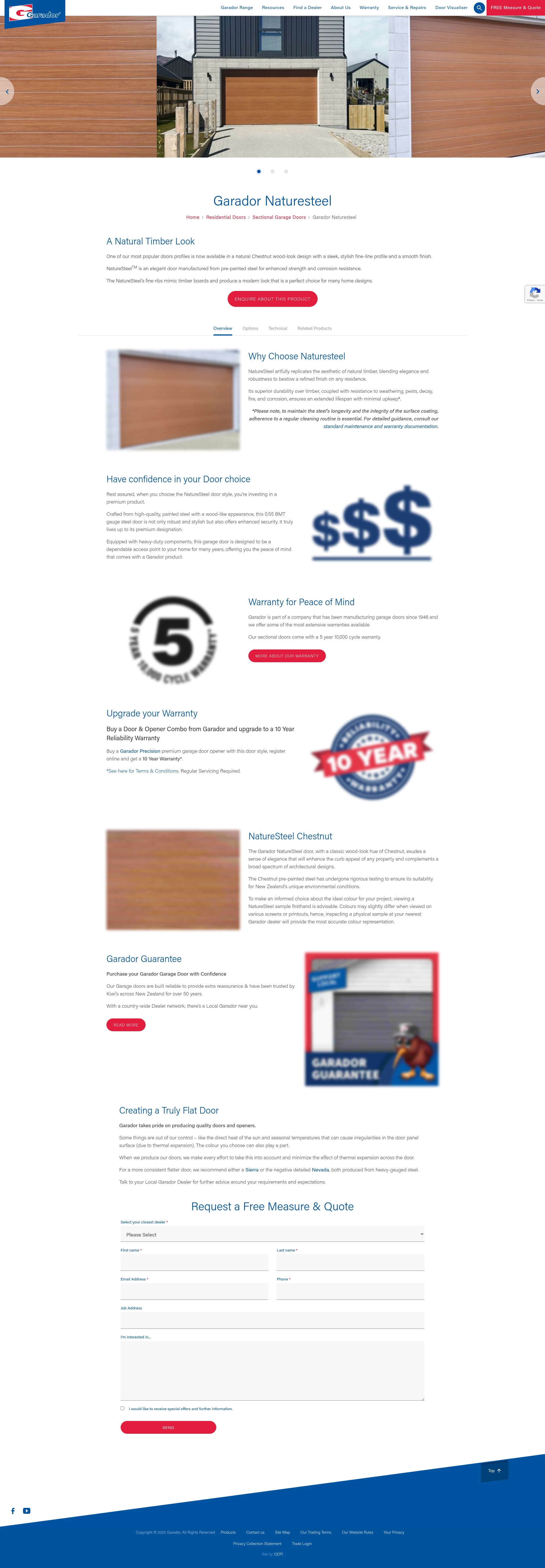 Screenshot of www.garador.co.nz