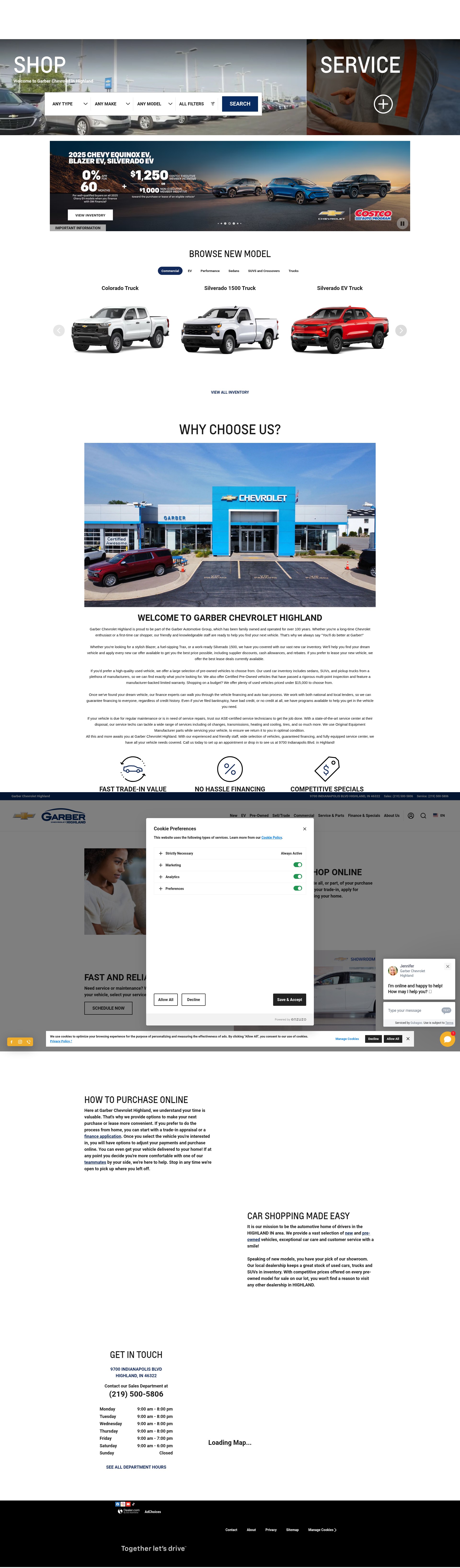 Screenshot of www.garberhighland.com