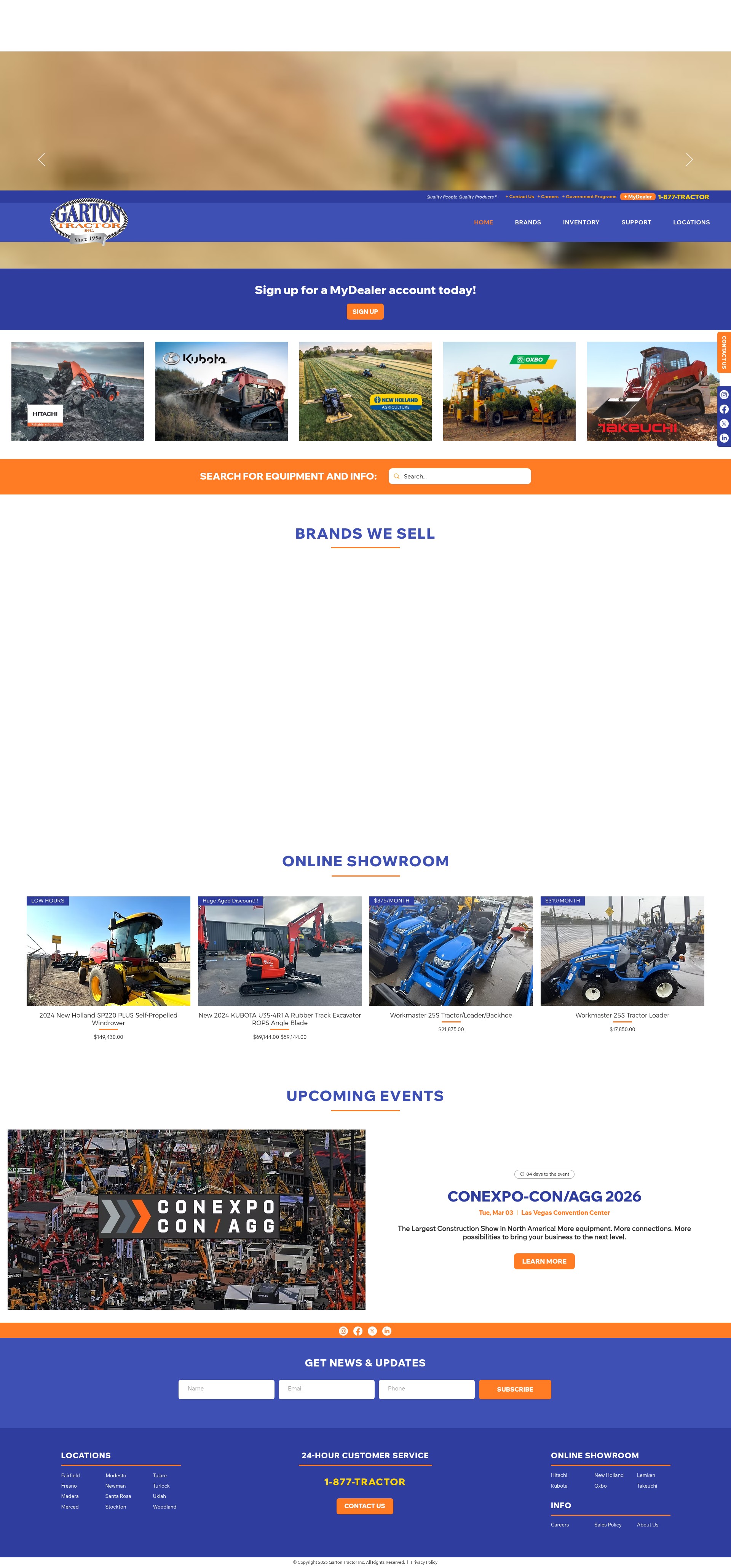 Screenshot of www.gartontractor.com