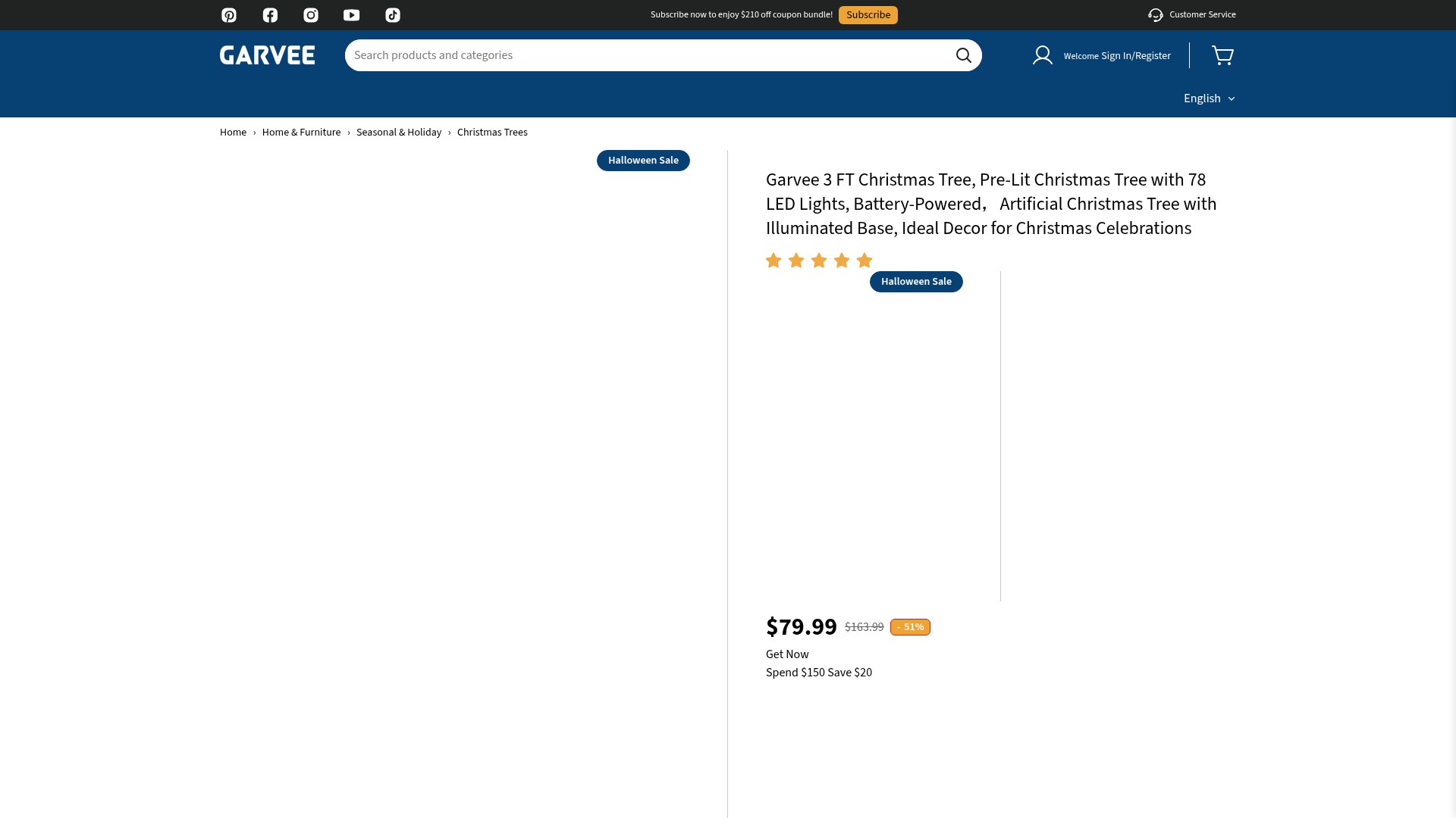 Screenshot of www.garvee.com