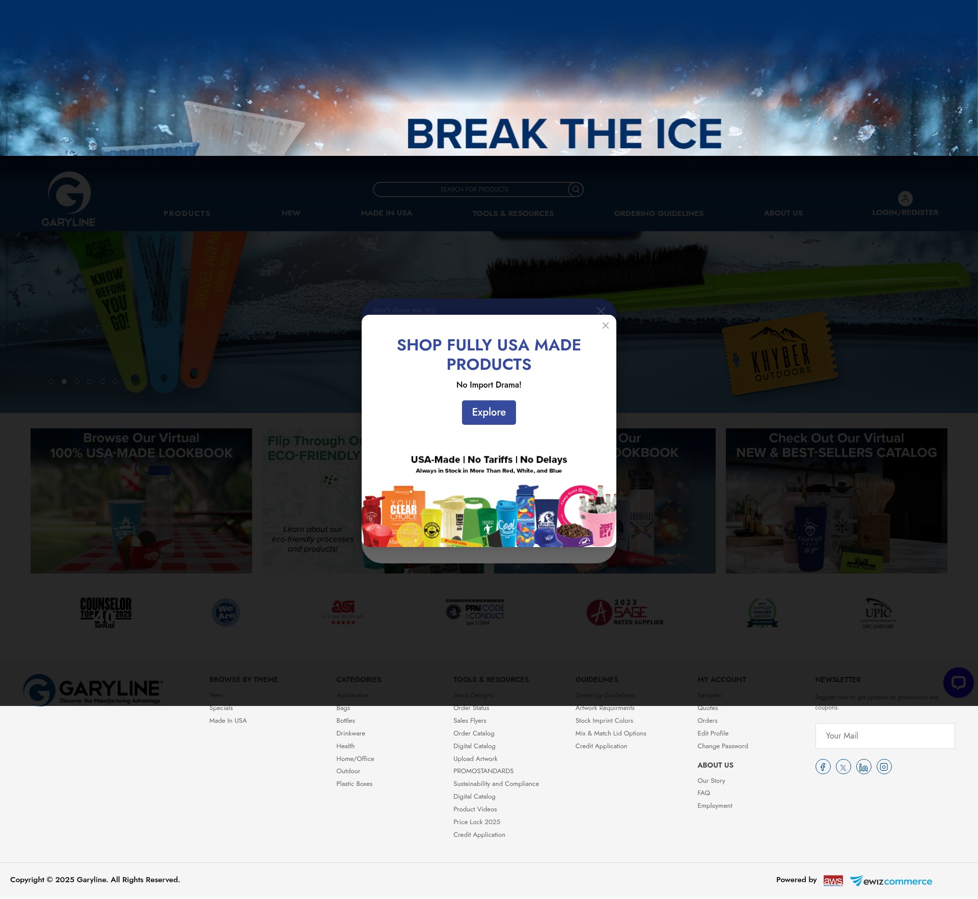 Screenshot of www.garyline.com