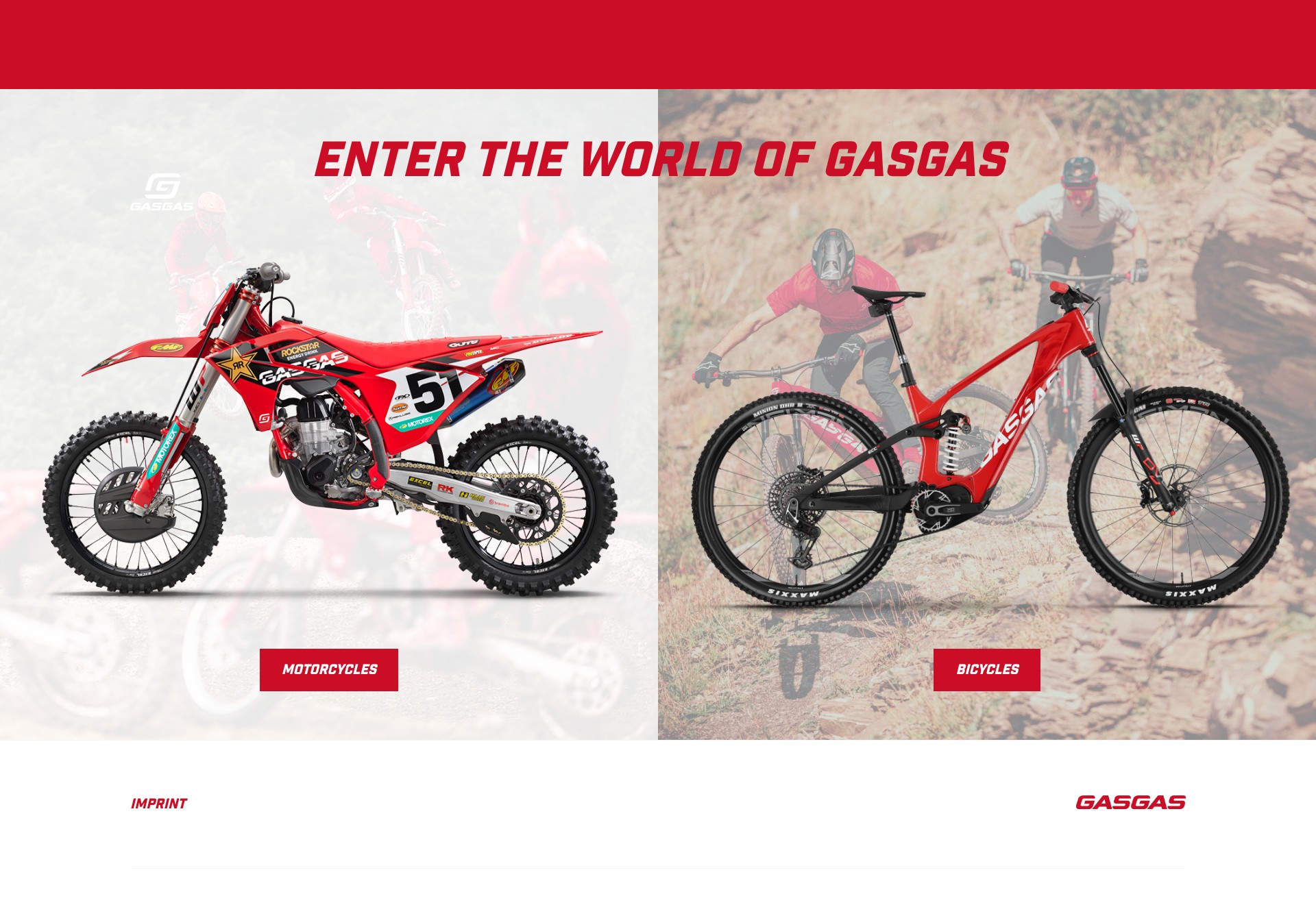 Screenshot of www.gasgas.com