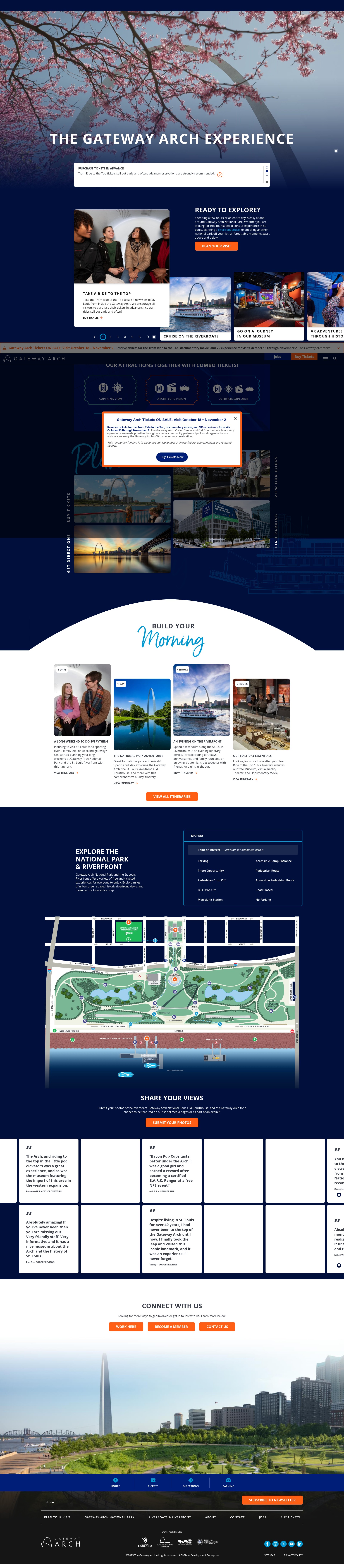 Screenshot of www.gatewayarch.com