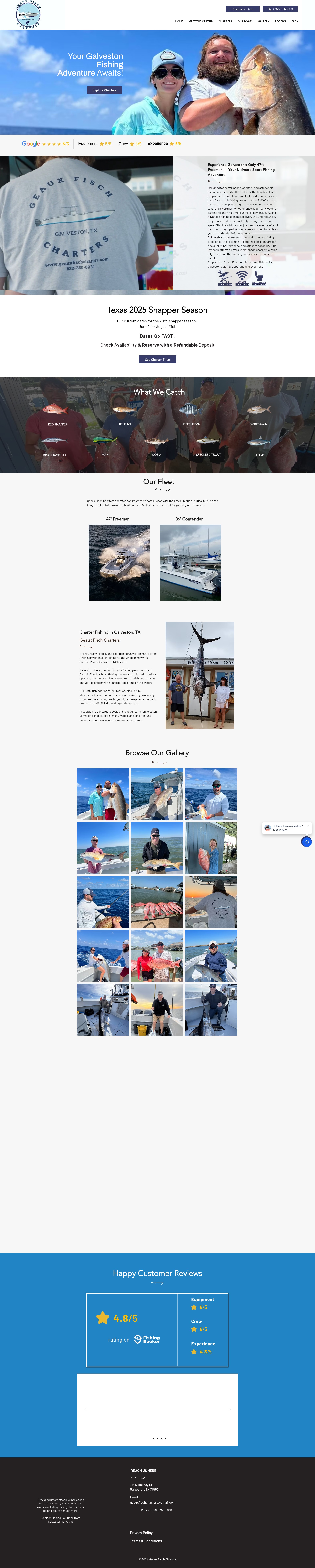 Screenshot of www.geauxfischcharters.com