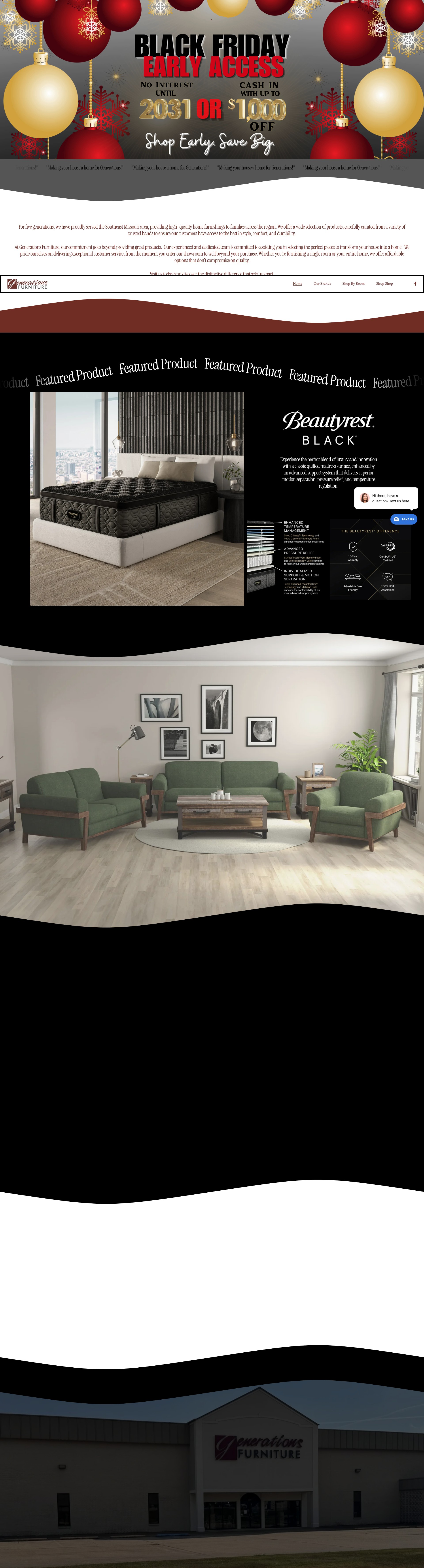 Screenshot of www.generationsfurniturepb.com