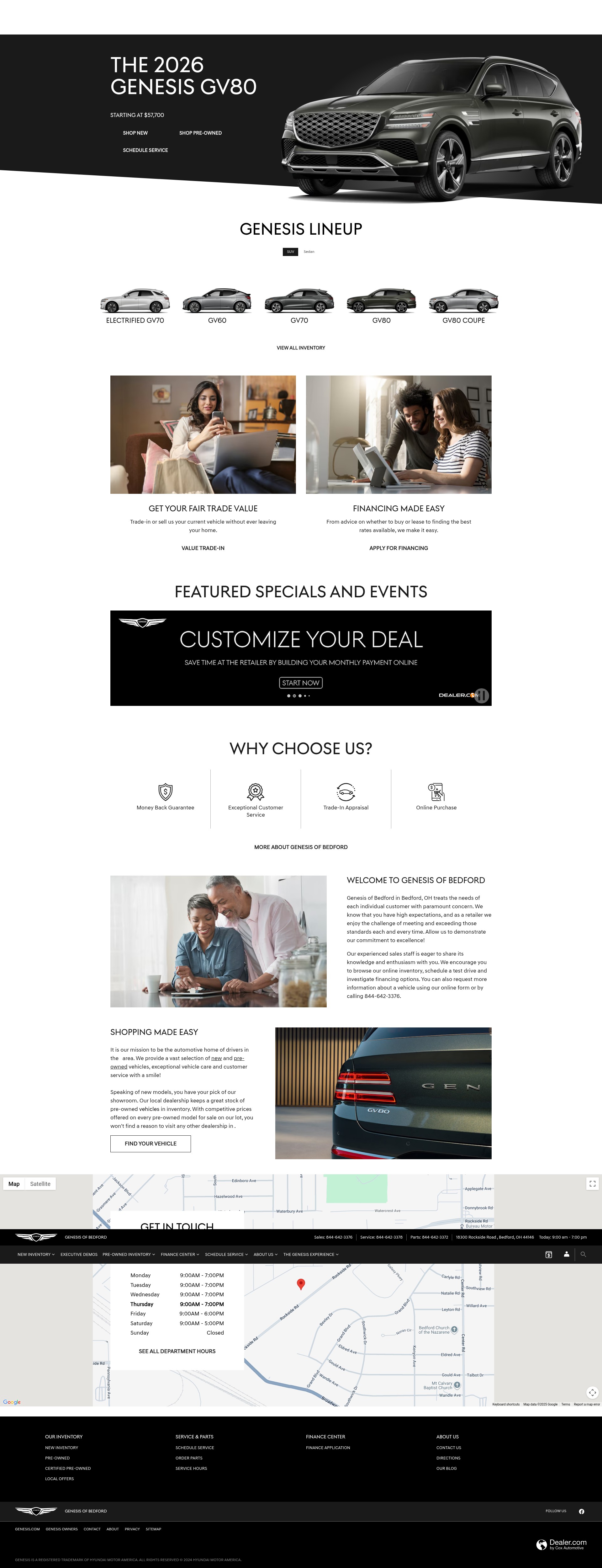 Screenshot of www.genesisofbedford.com