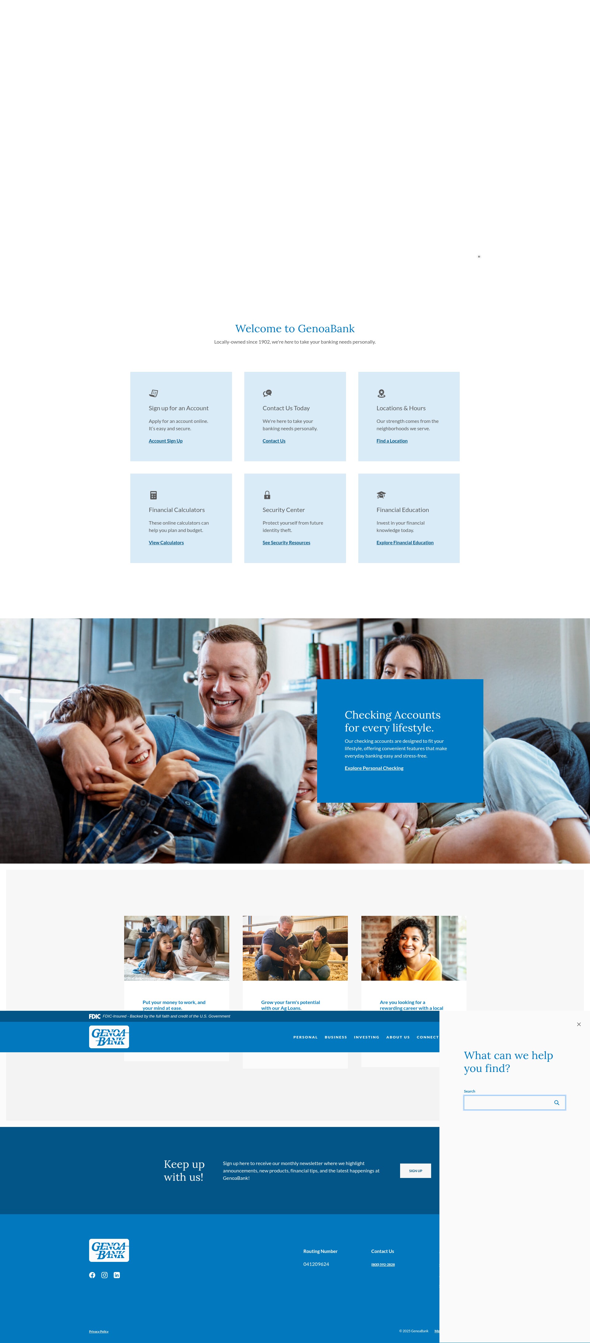 Screenshot of www.genoabank.com