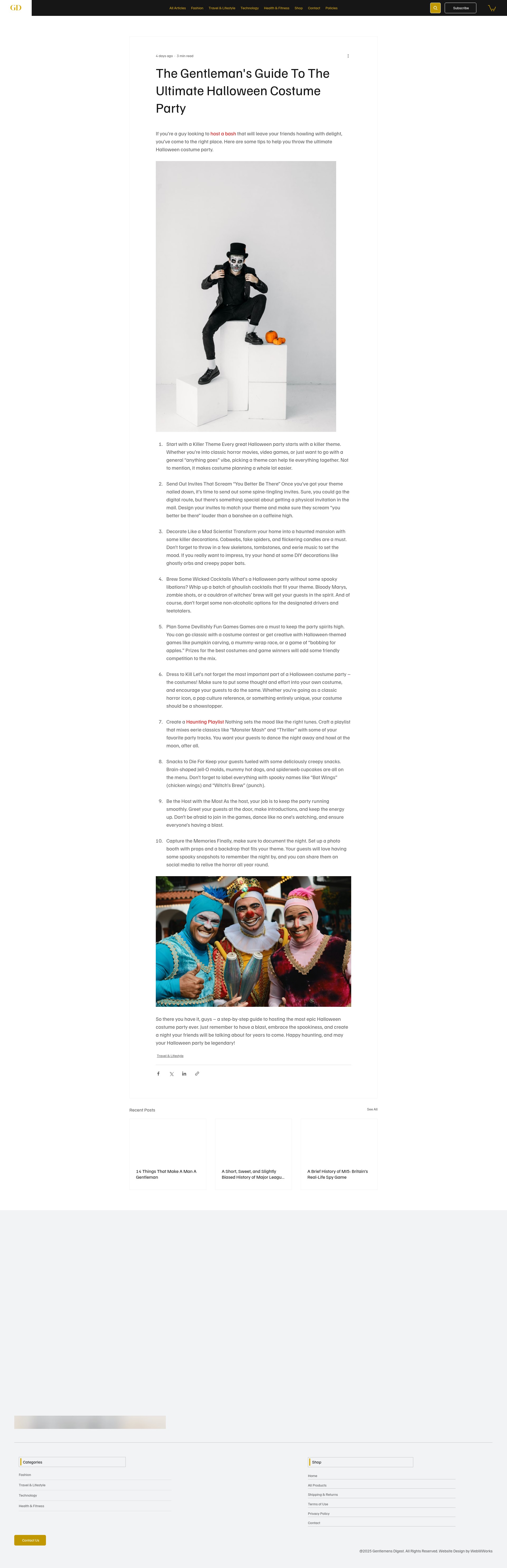 Screenshot of www.gentlemens-digest.com