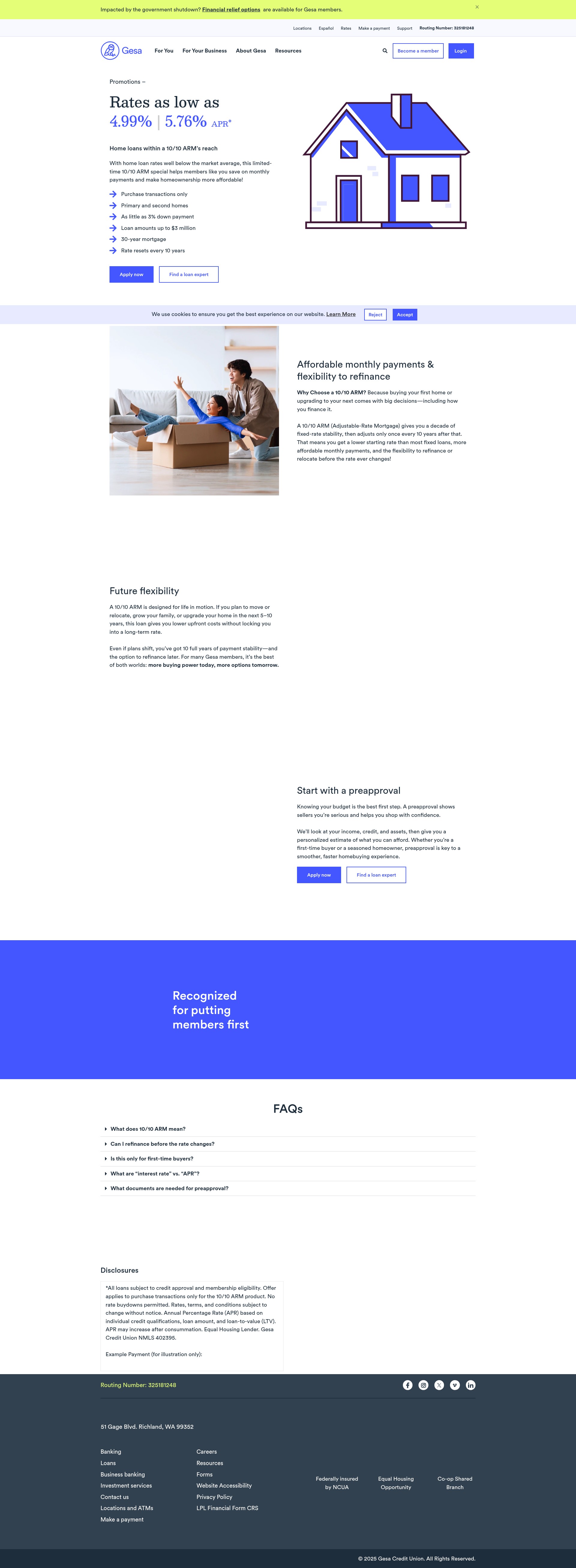 Screenshot of www.gesa.com
