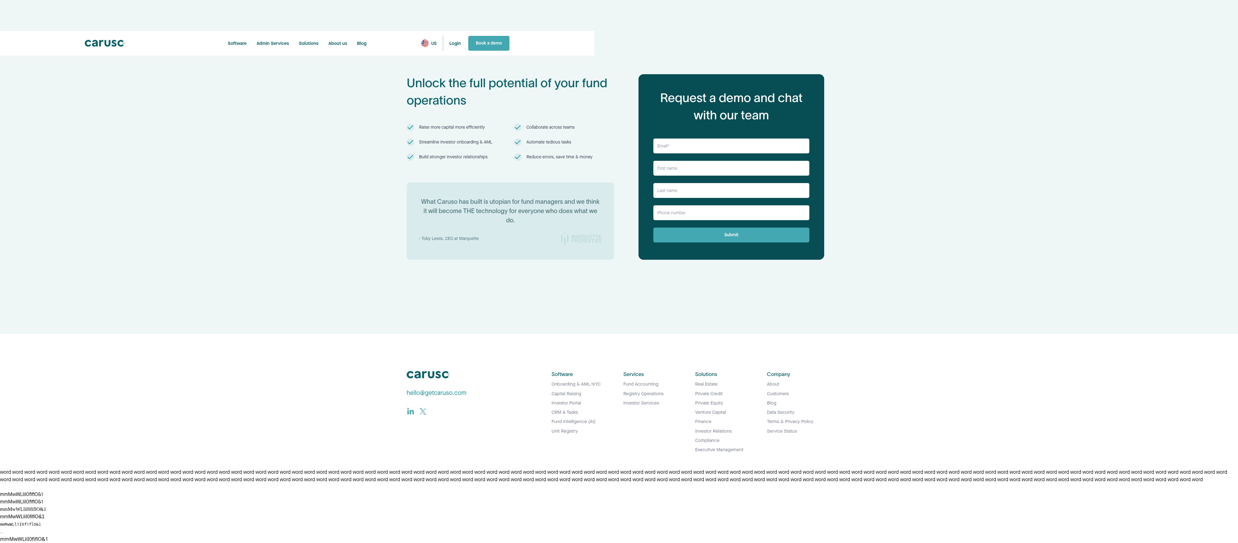 Screenshot of www.getcaruso.com