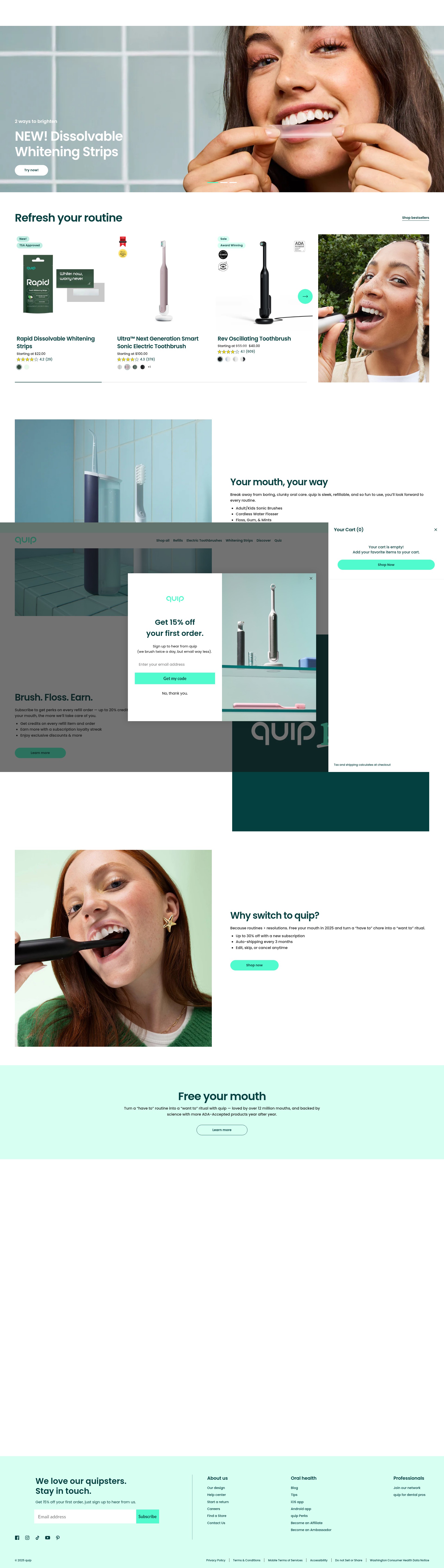 Screenshot of www.getquip.com