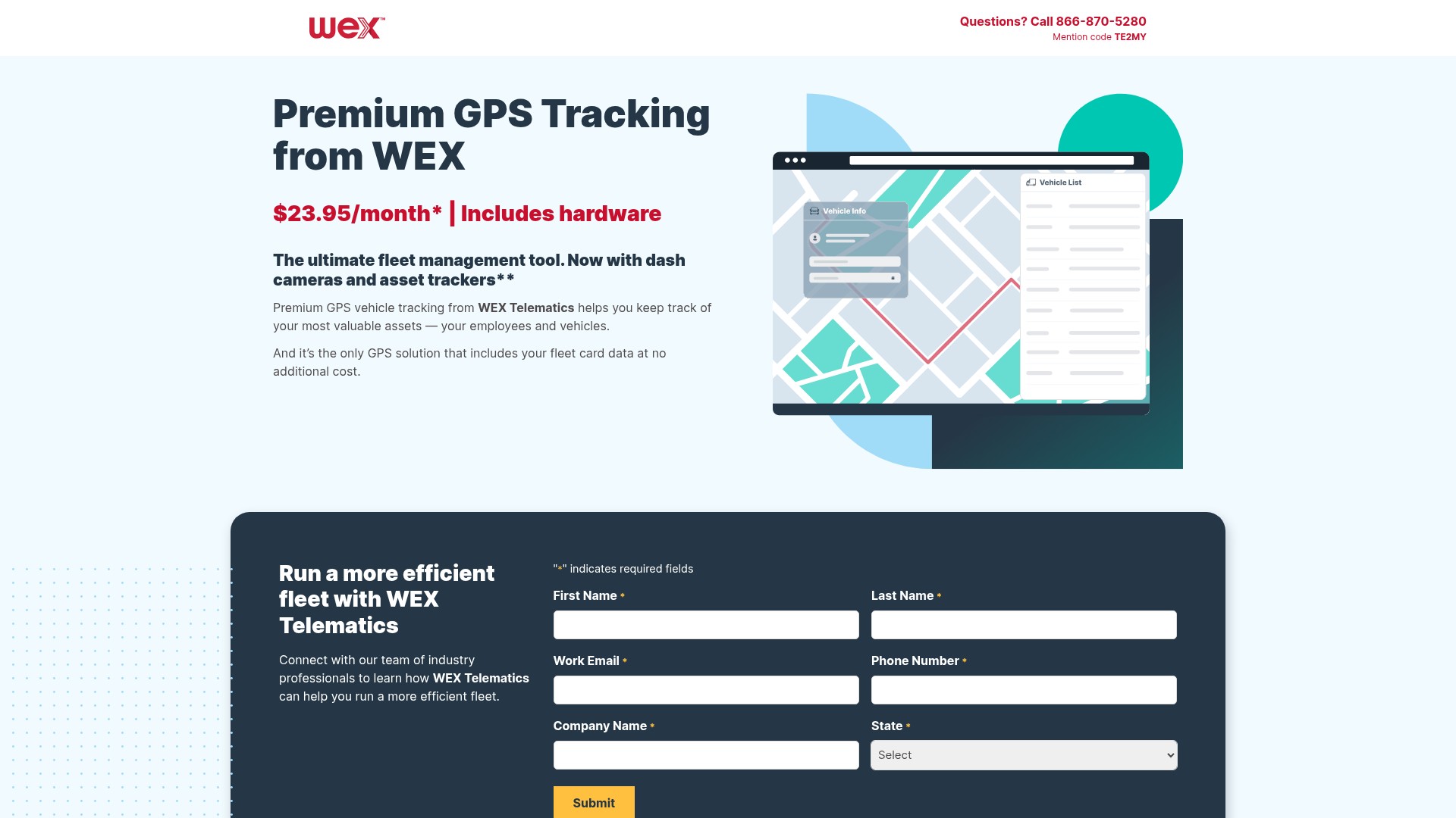 Screenshot of www.getwextelematics.com