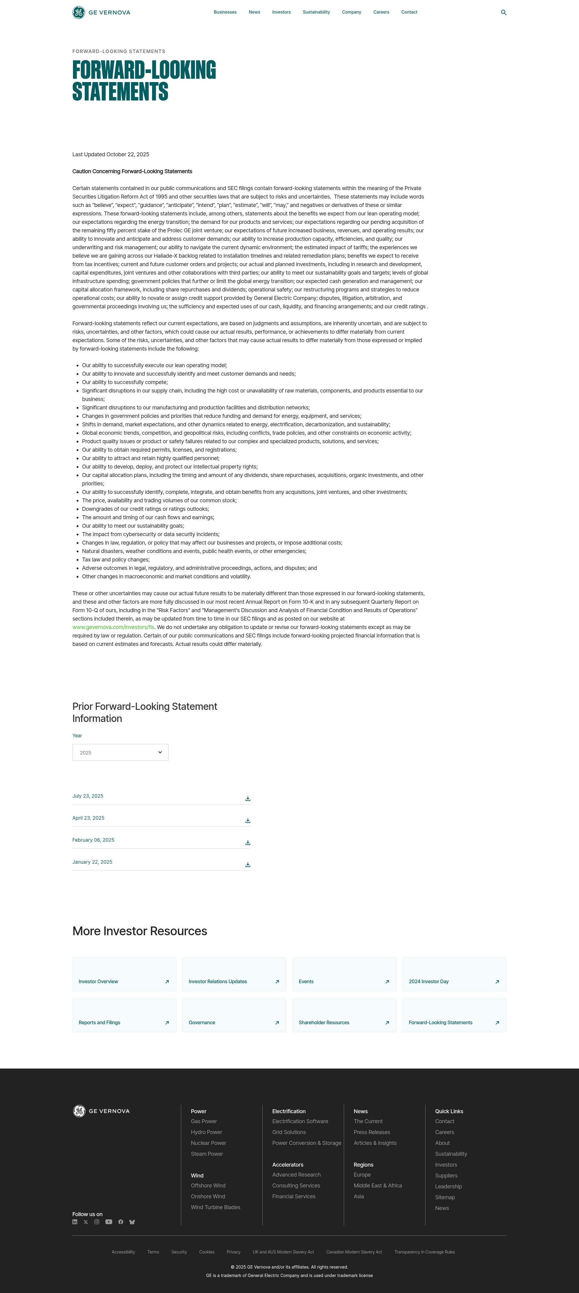 Screenshot of www.gevernova.com