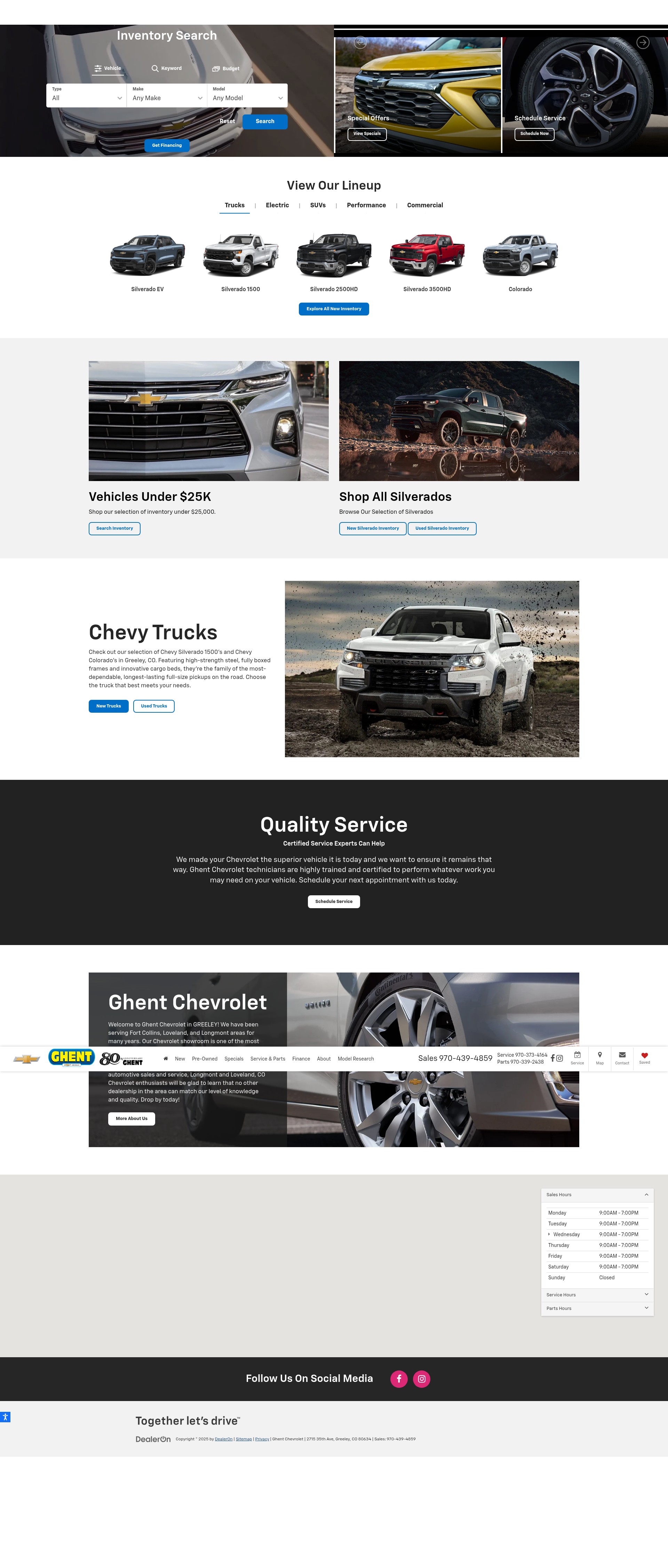 Screenshot of www.ghentmotors.com