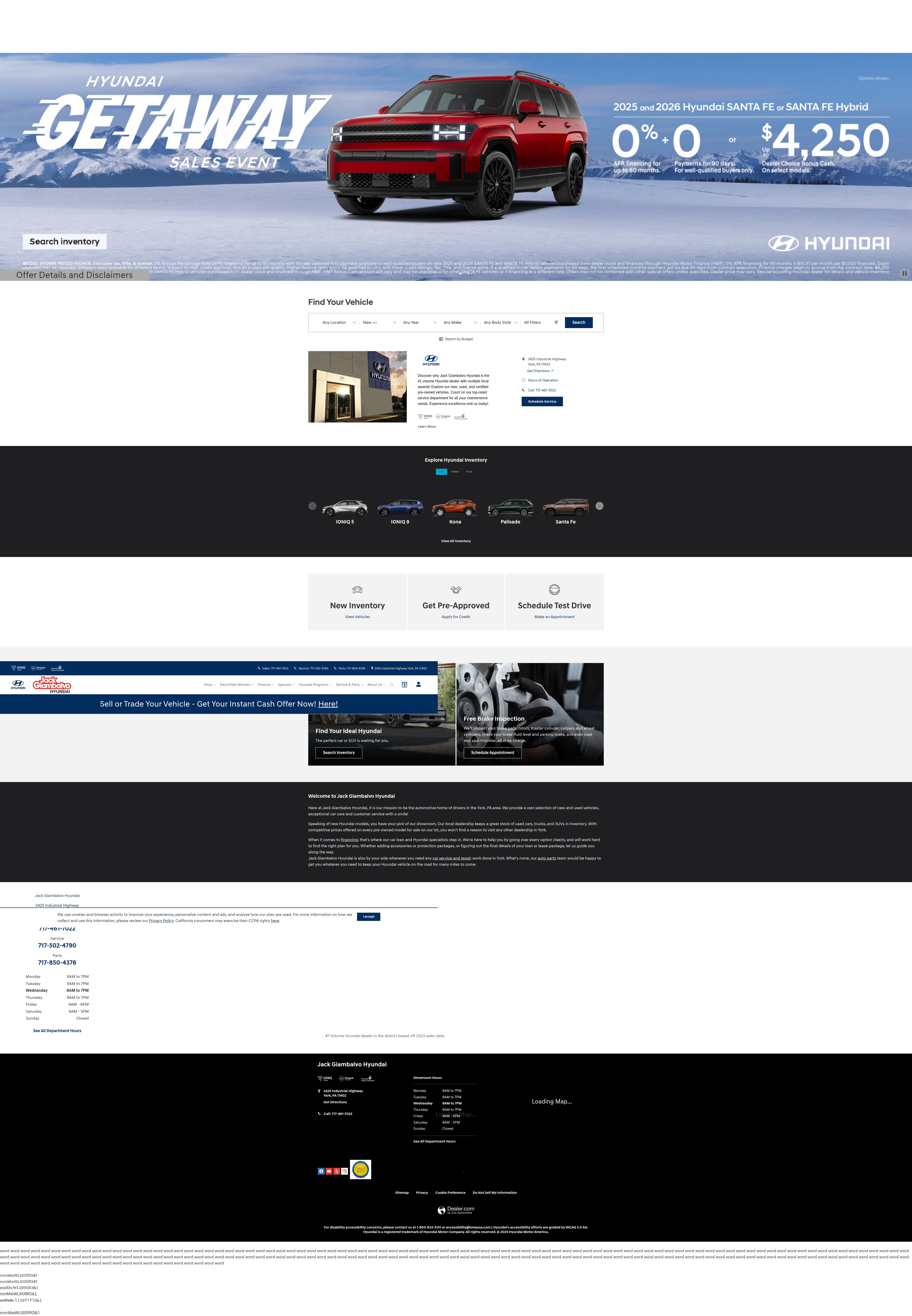 Screenshot of www.giambalvohyundai.com