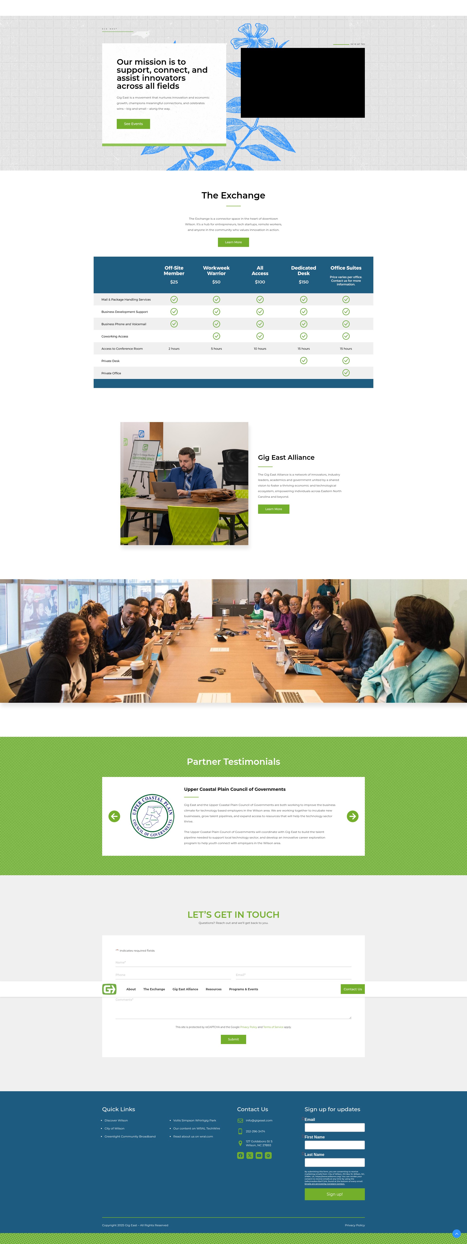 Screenshot of www.gigeast.com