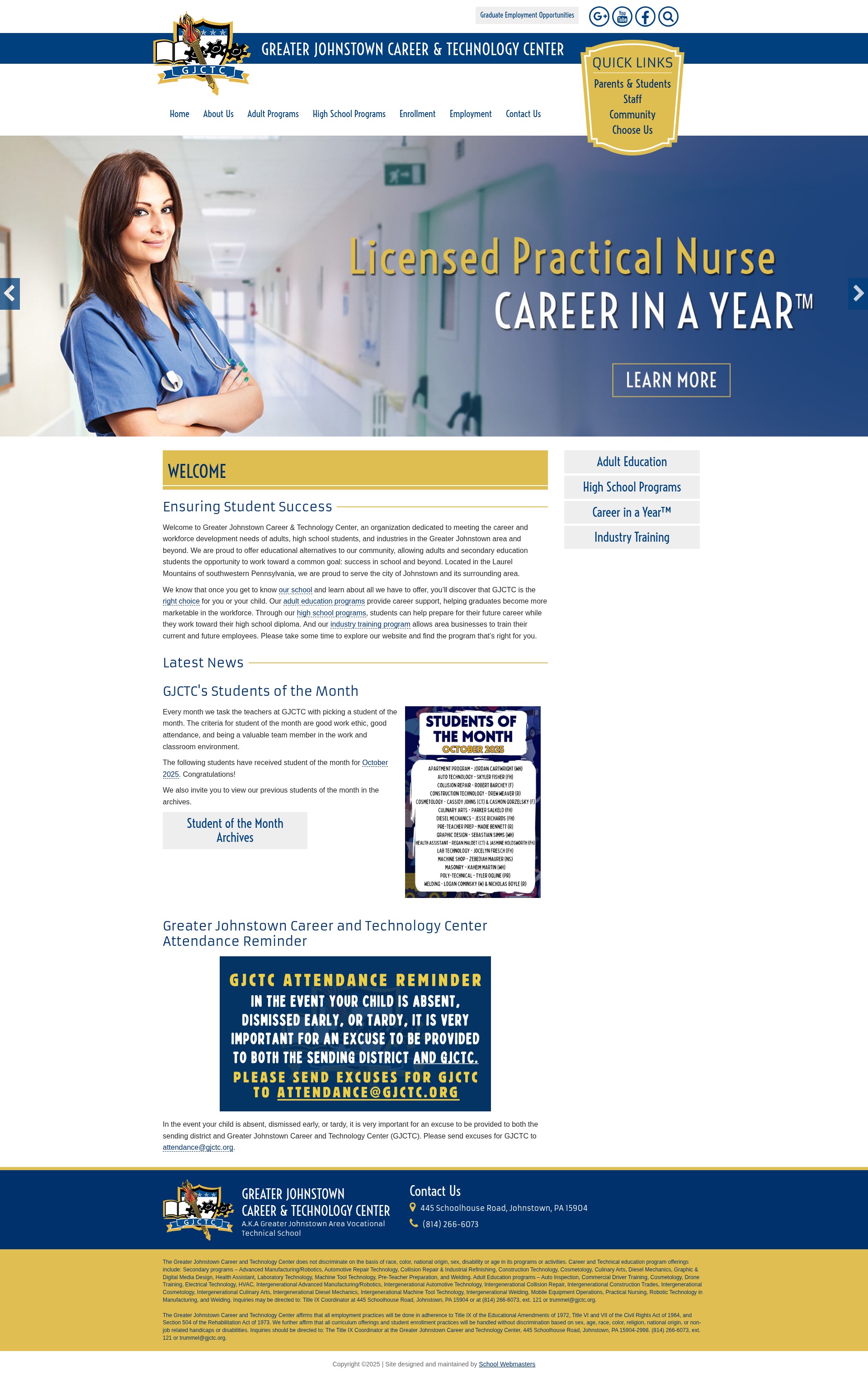 Screenshot of www.gjctc.org