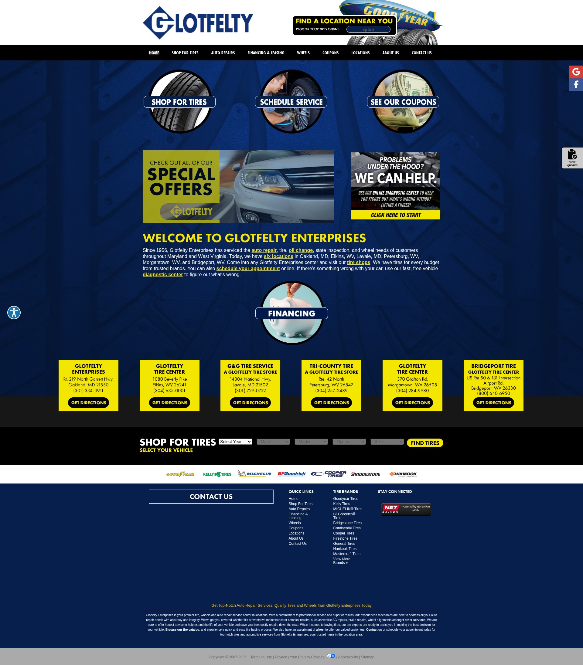 Screenshot of www.glotfeltytire.net