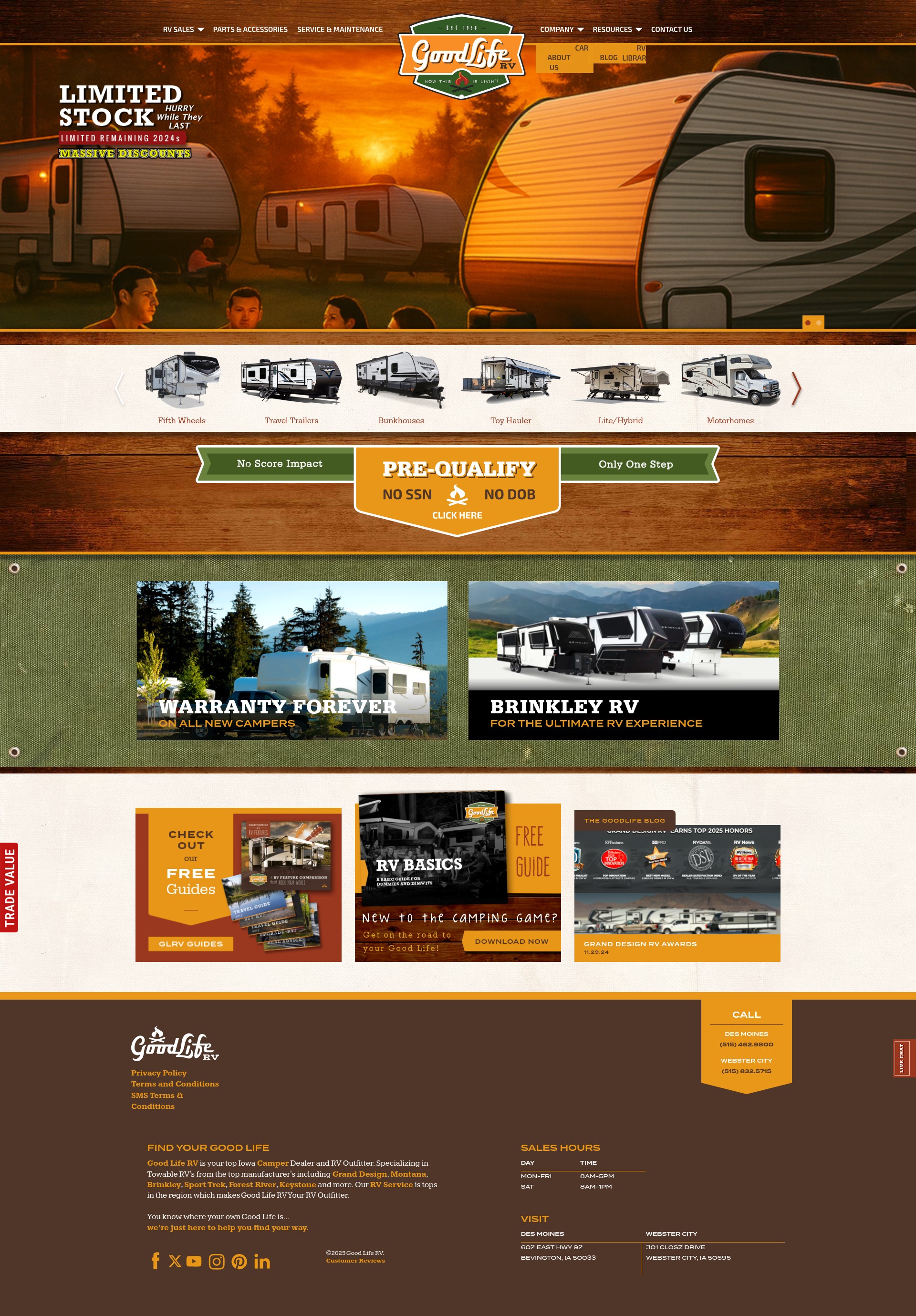Screenshot of www.glrv.com