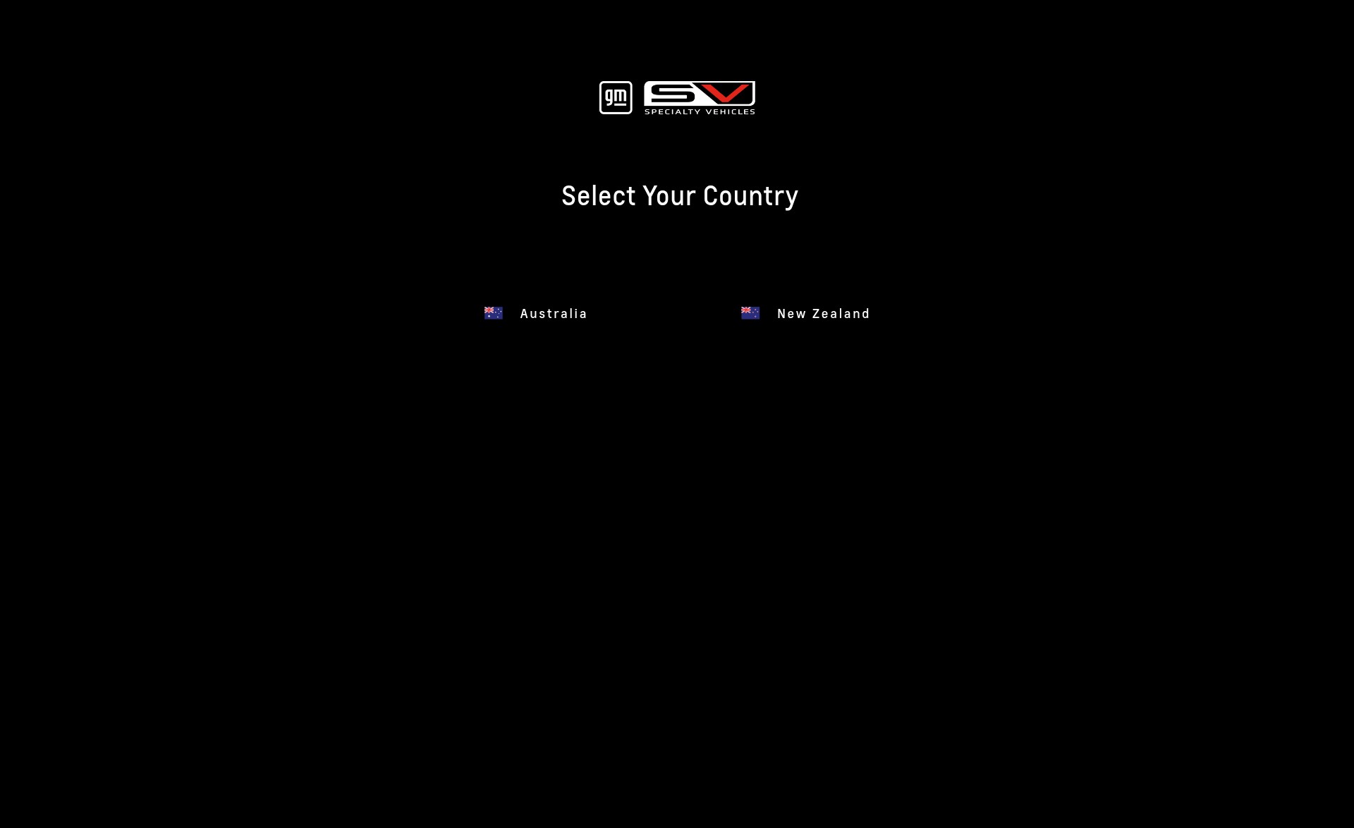 Screenshot of www.gmspecialtyvehicles.com