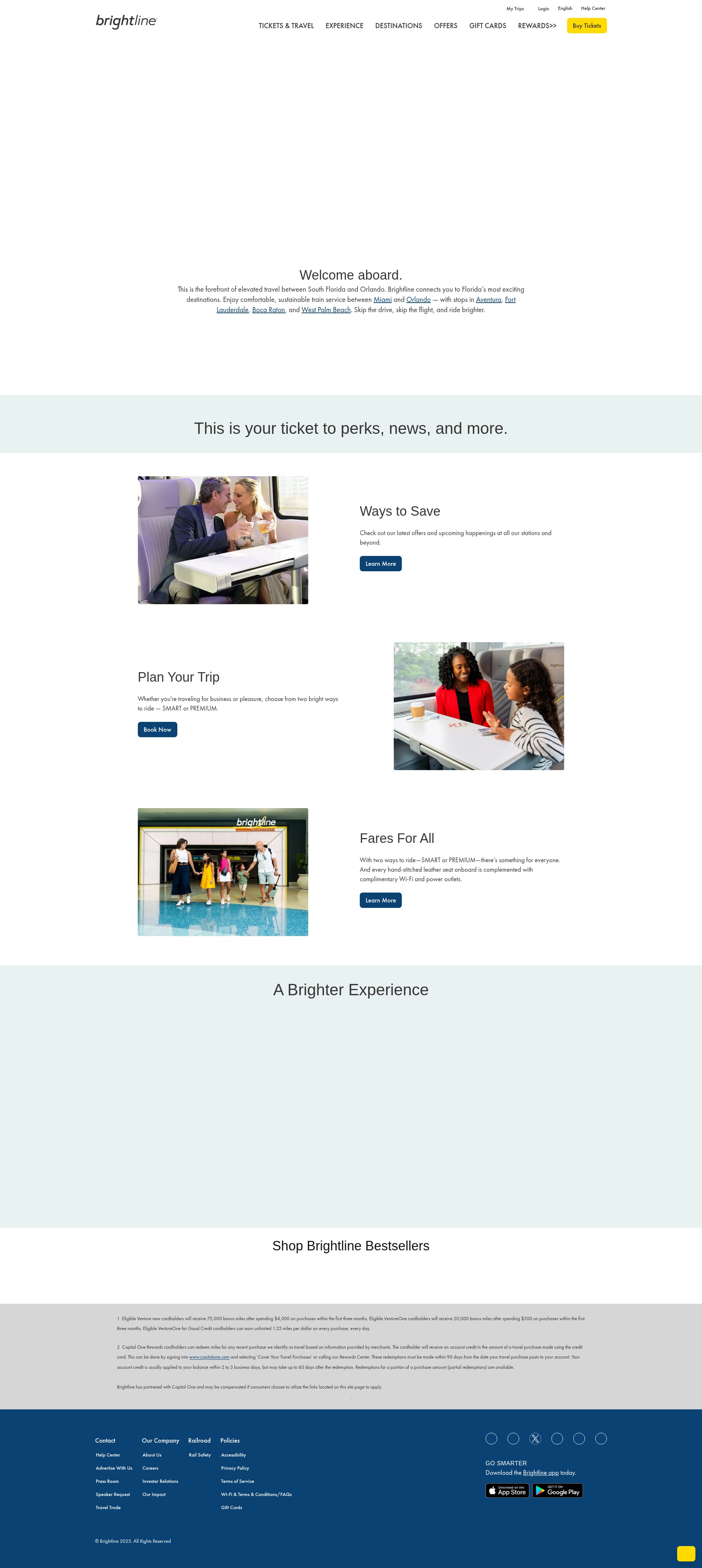 Screenshot of www.gobrightline.com