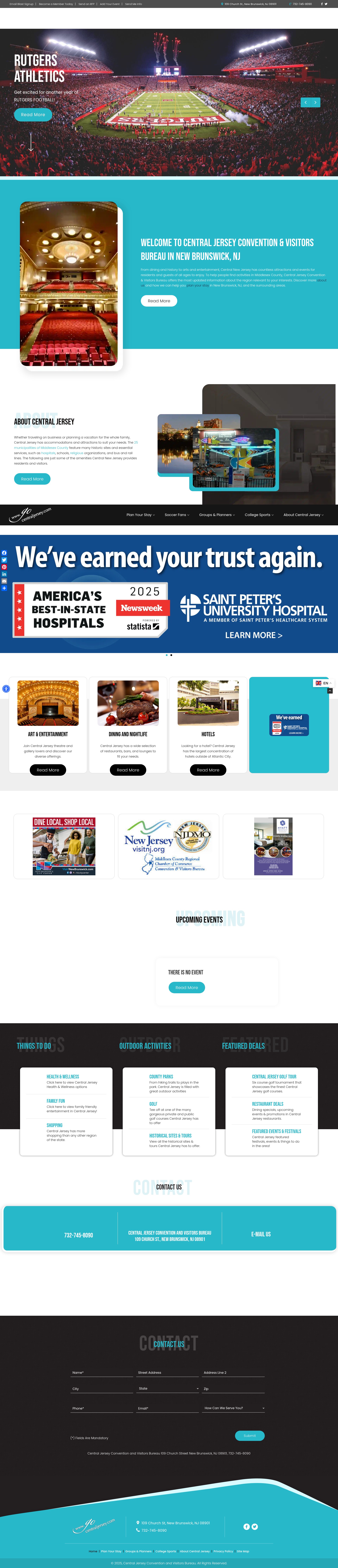 Screenshot of www.gocentraljersey.com