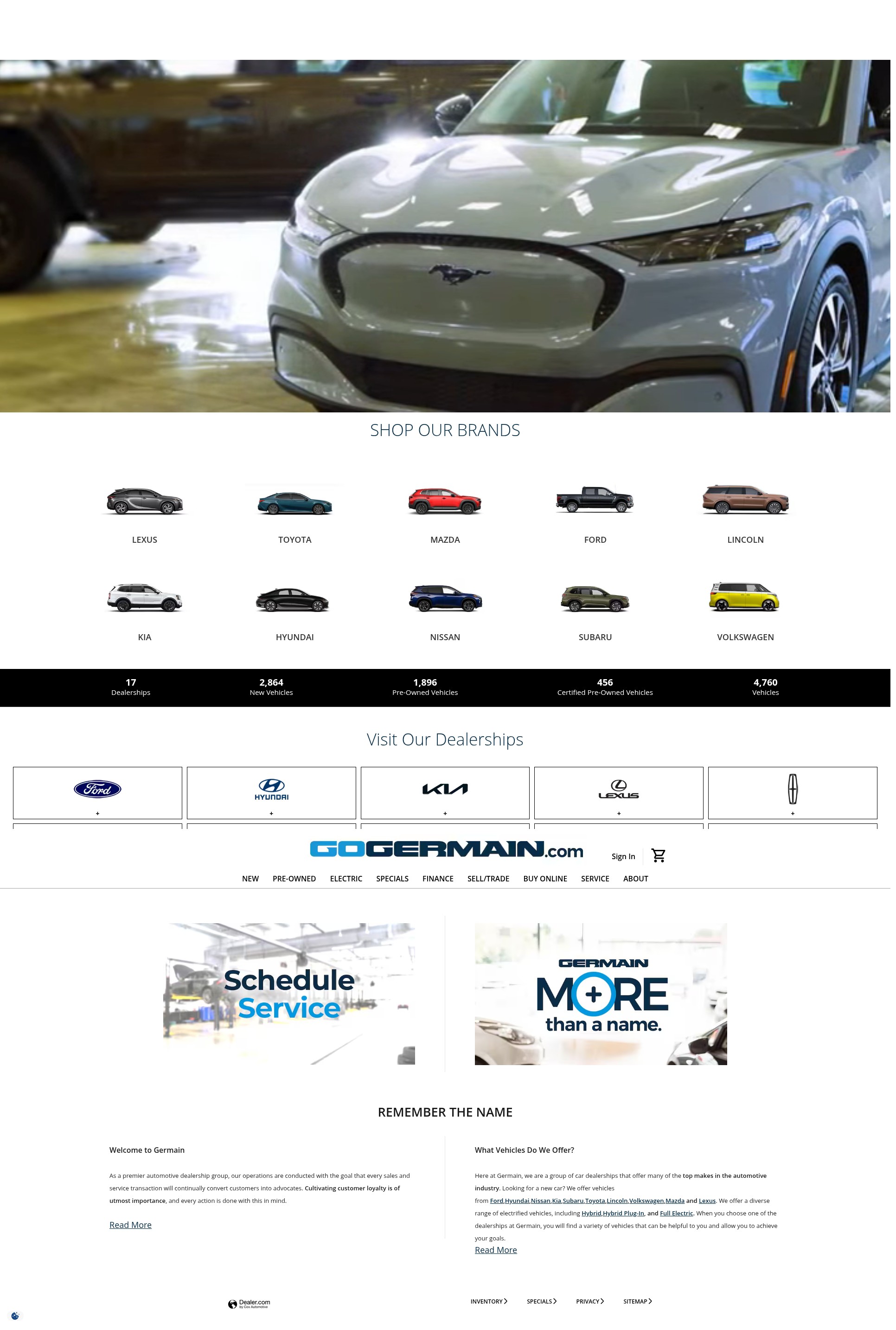 Screenshot of www.gogermain.com