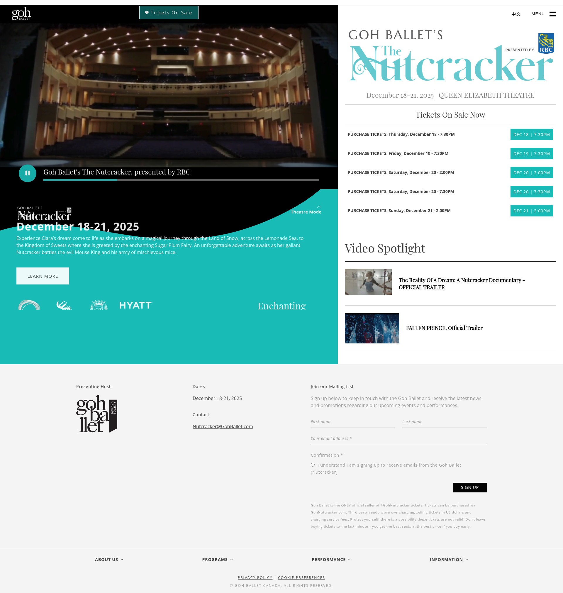 Screenshot of www.gohnutcracker.com