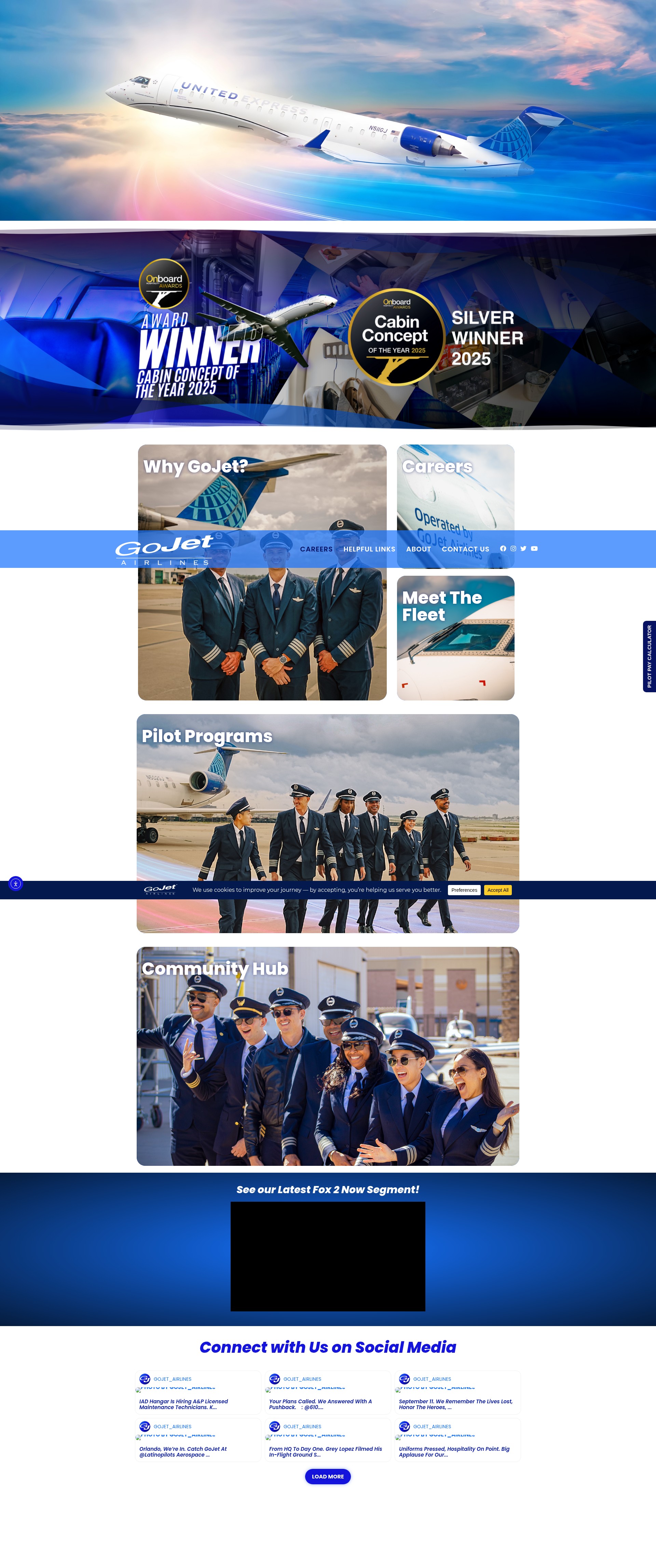 Screenshot of www.gojetairlines.com