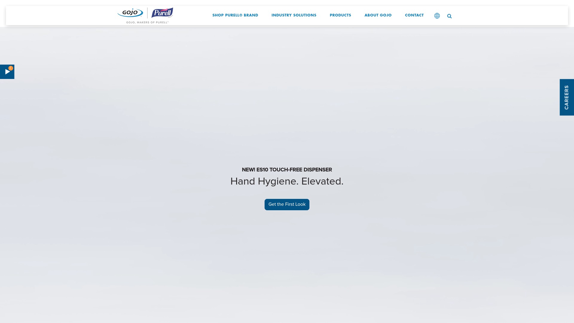 Screenshot of www.gojo.com