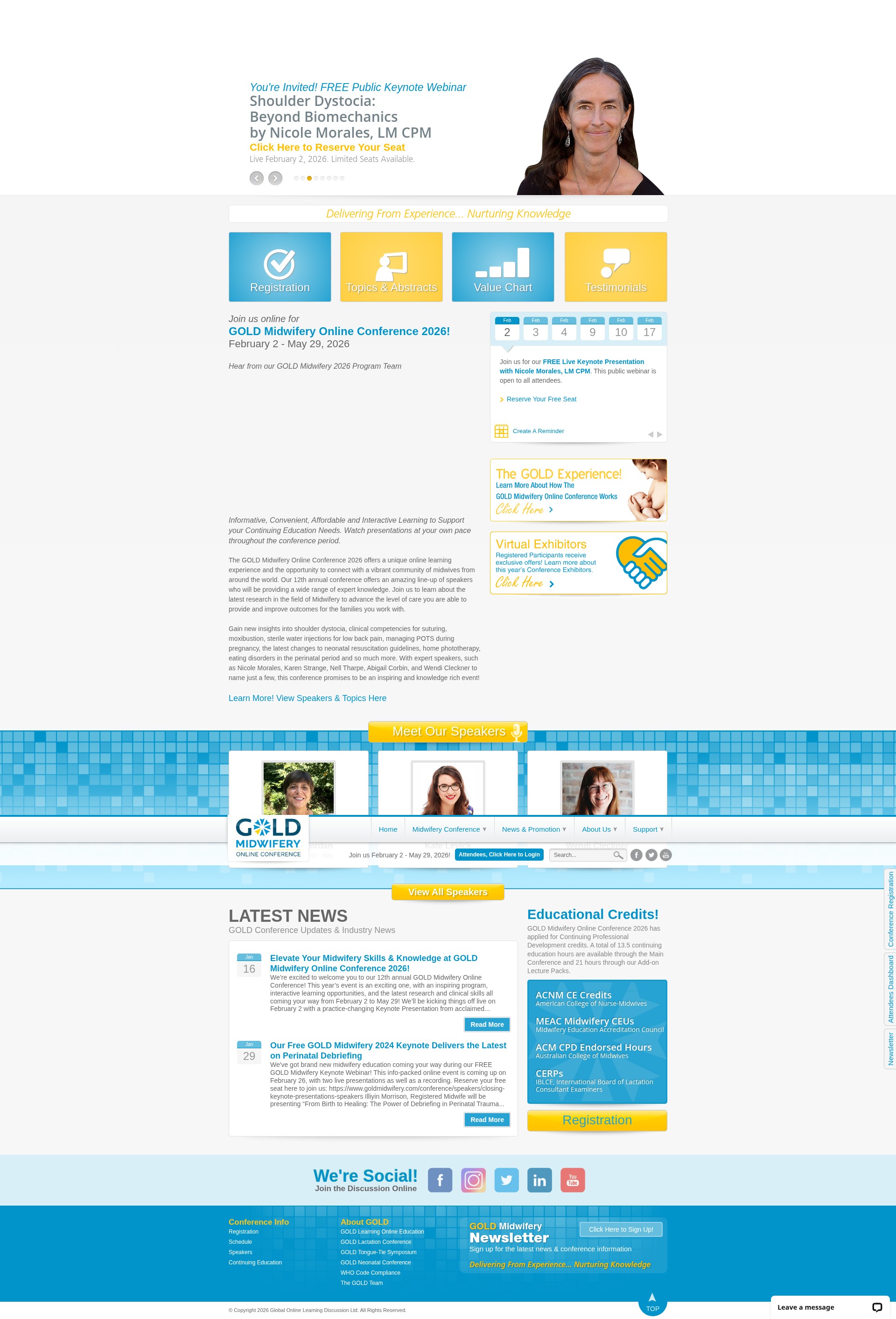 Screenshot of www.goldmidwifery.com