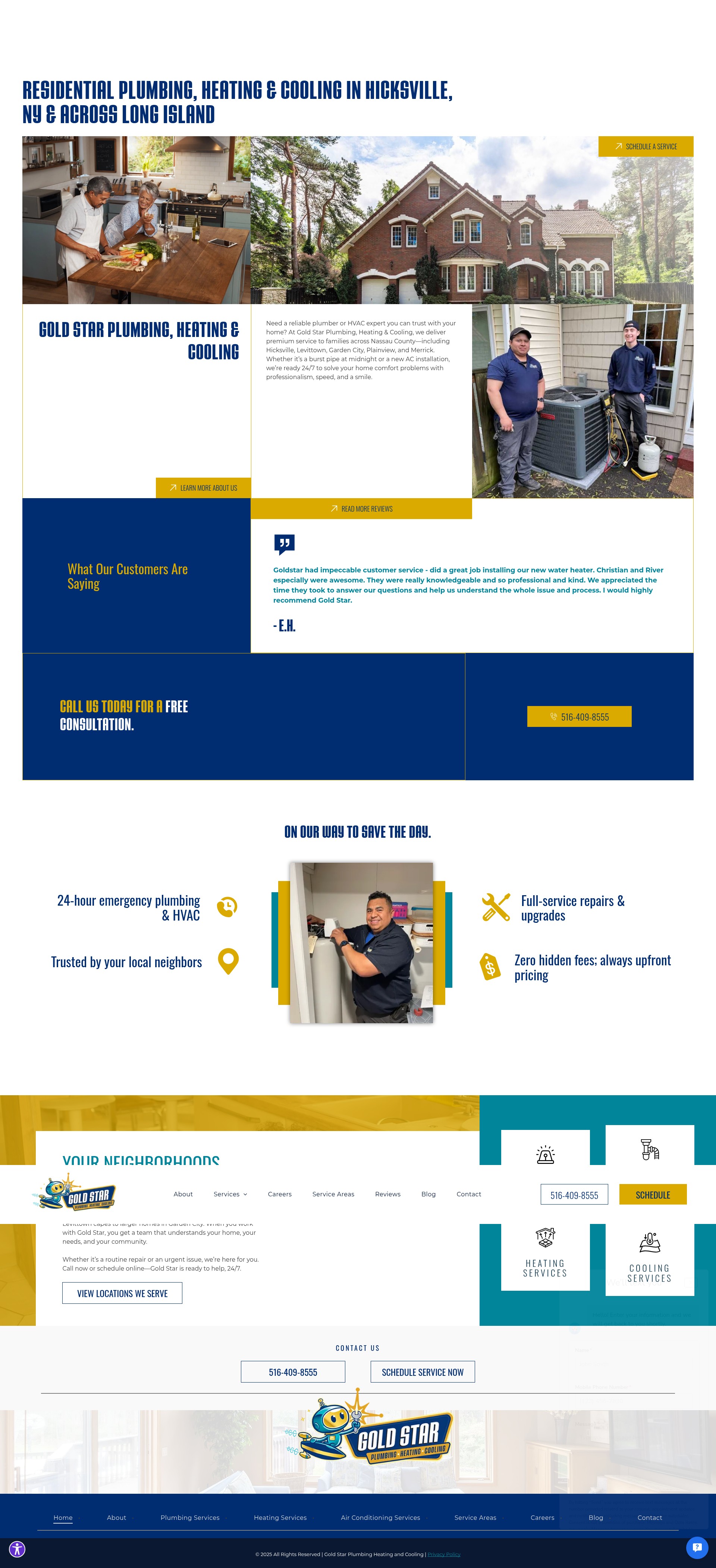 Screenshot of www.goldstar-plumbing.com