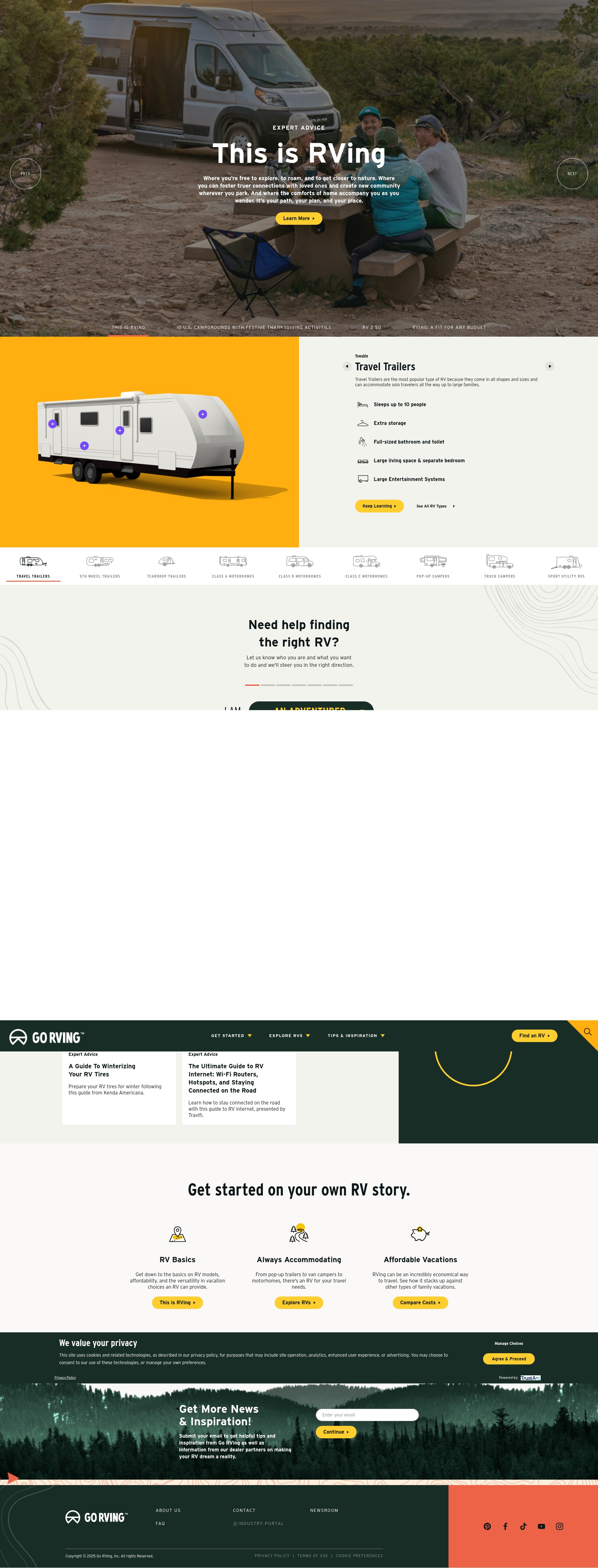 Screenshot of www.gorving.com