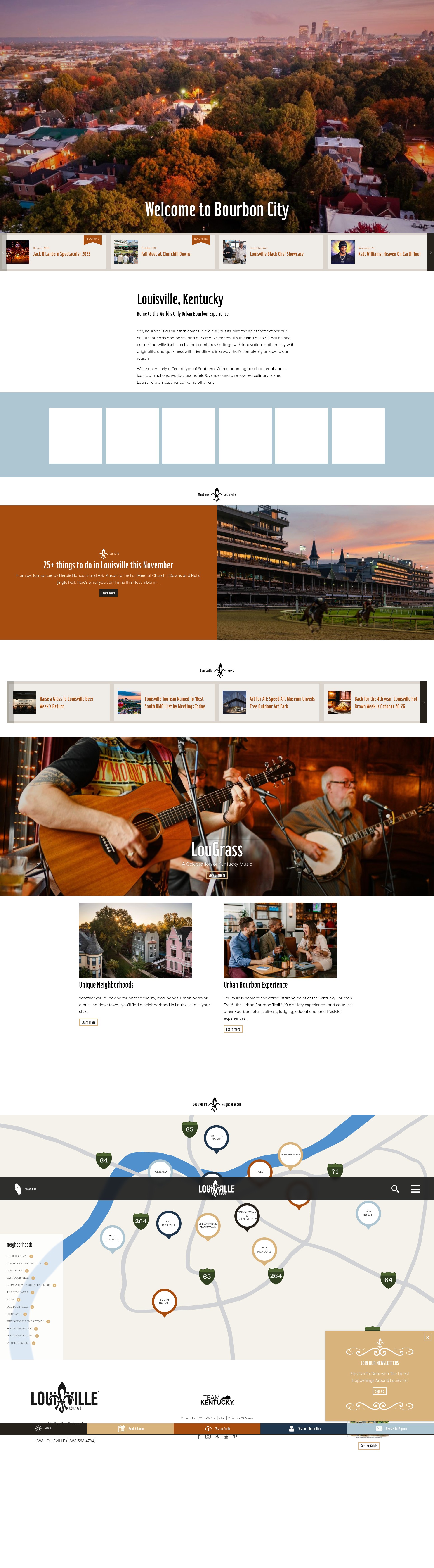 Screenshot of www.gotolouisville.com