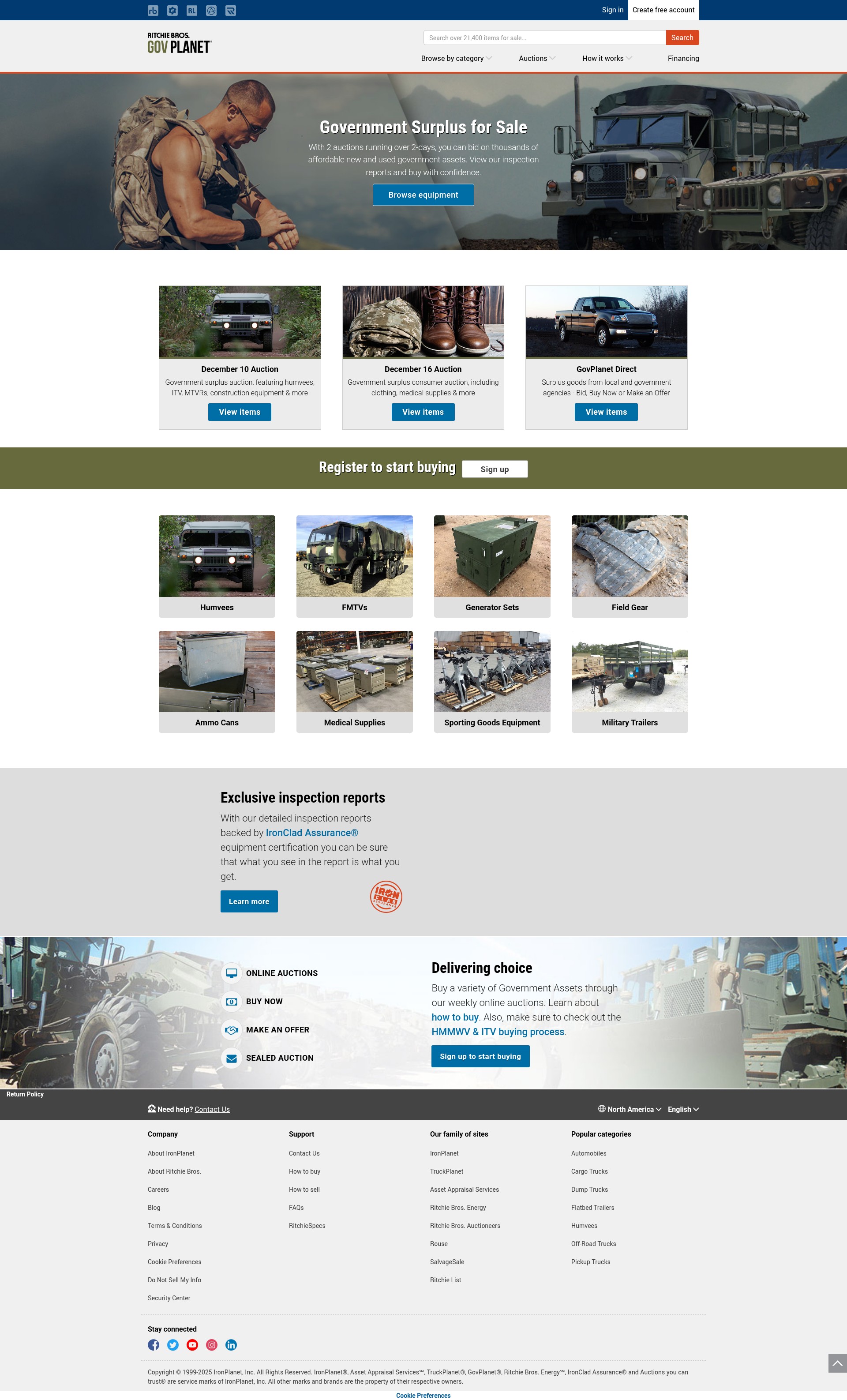 Screenshot of www.govplanet.com