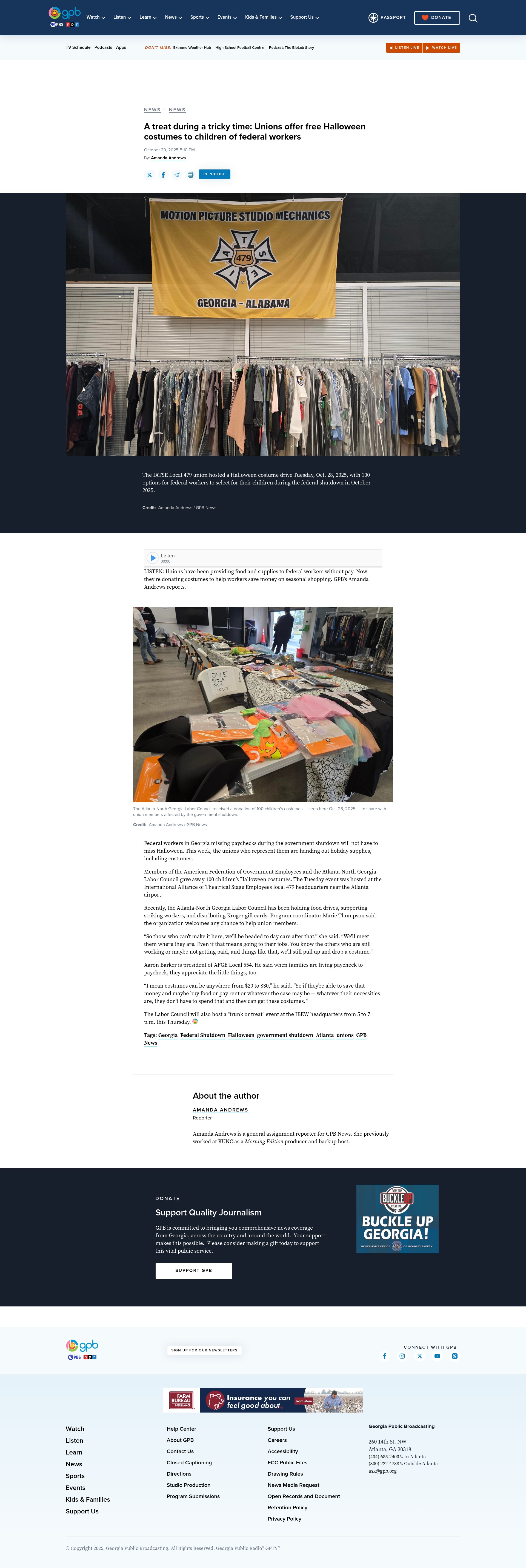 Screenshot of www.gpb.org